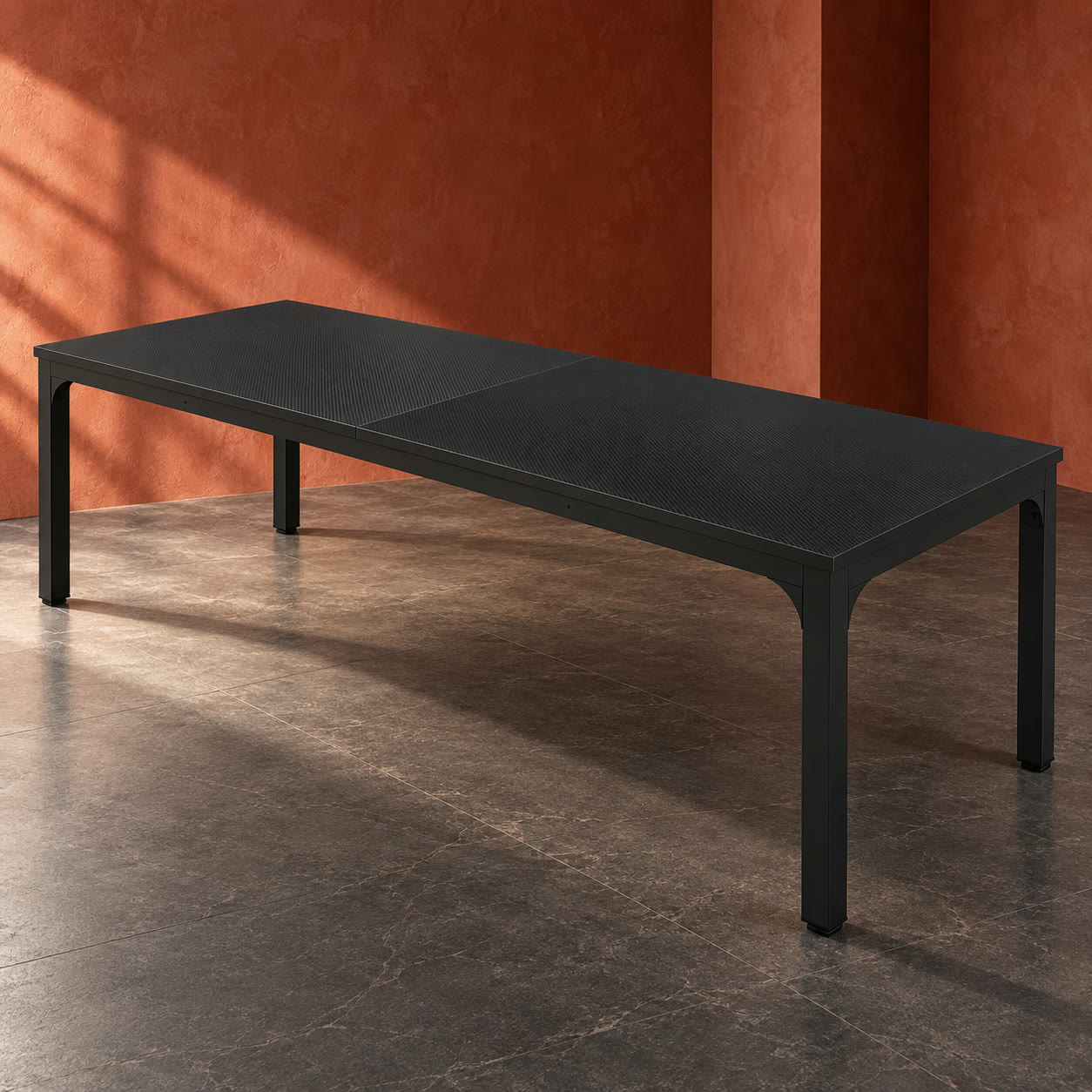 Black 78.74-Inch Two-Person Computer Desk, photo 5 of 6