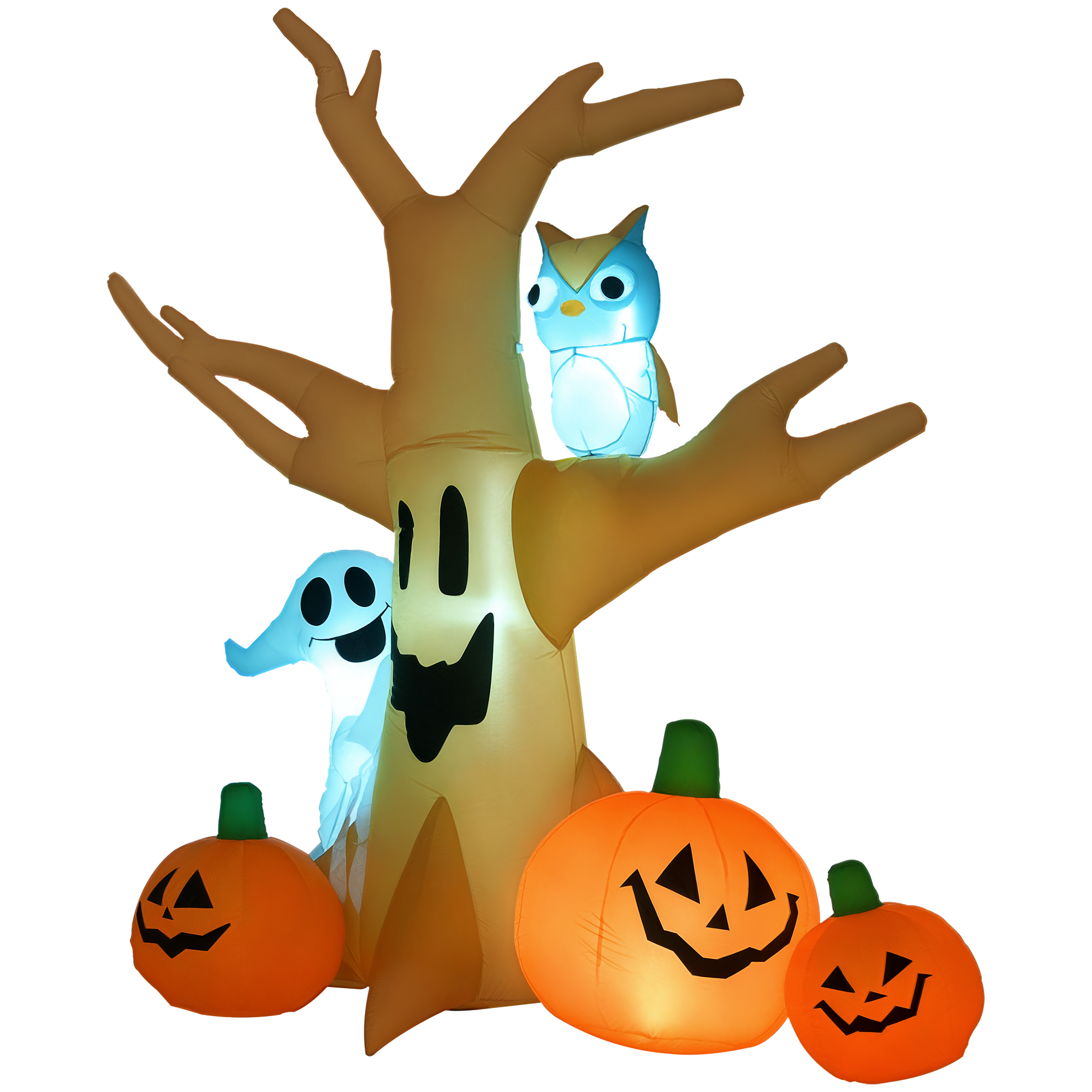 Inflatable Haunted Tree with Owl, Ghost and Pumpkins, 90 in, photo 3 of 5