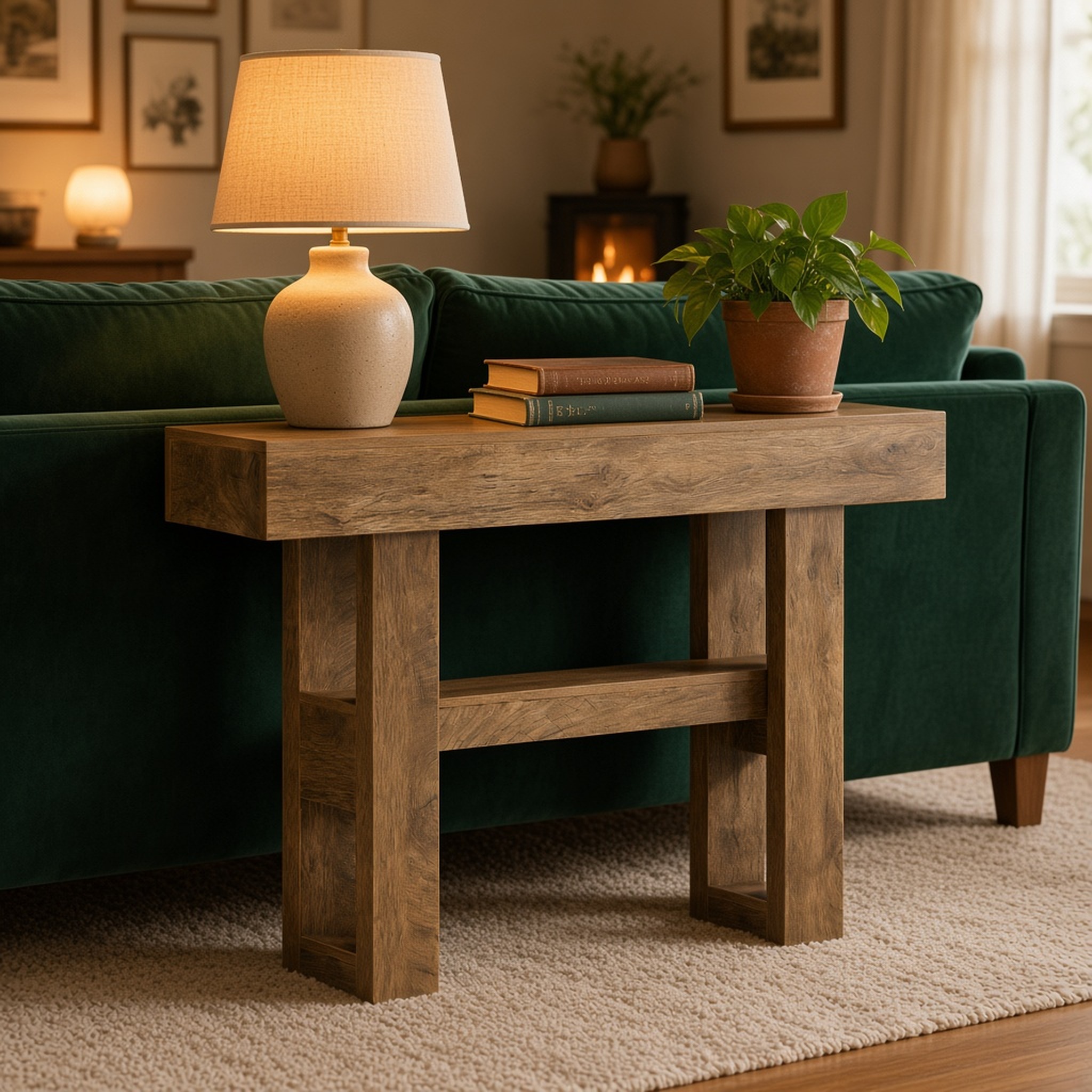 Console Table with Lower Shelf, photo 2 of 5