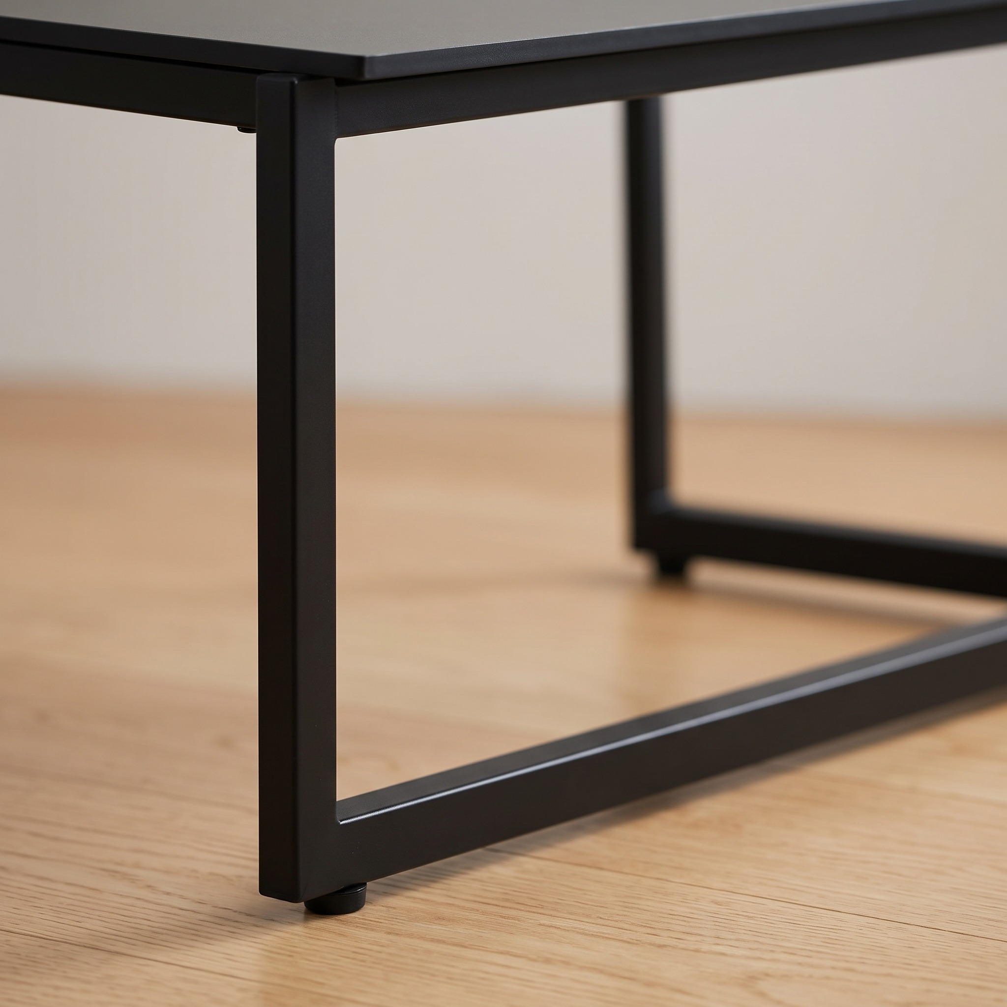 47-Inch Black Computer Desk with Steel U-Frame, photo 5 of 5