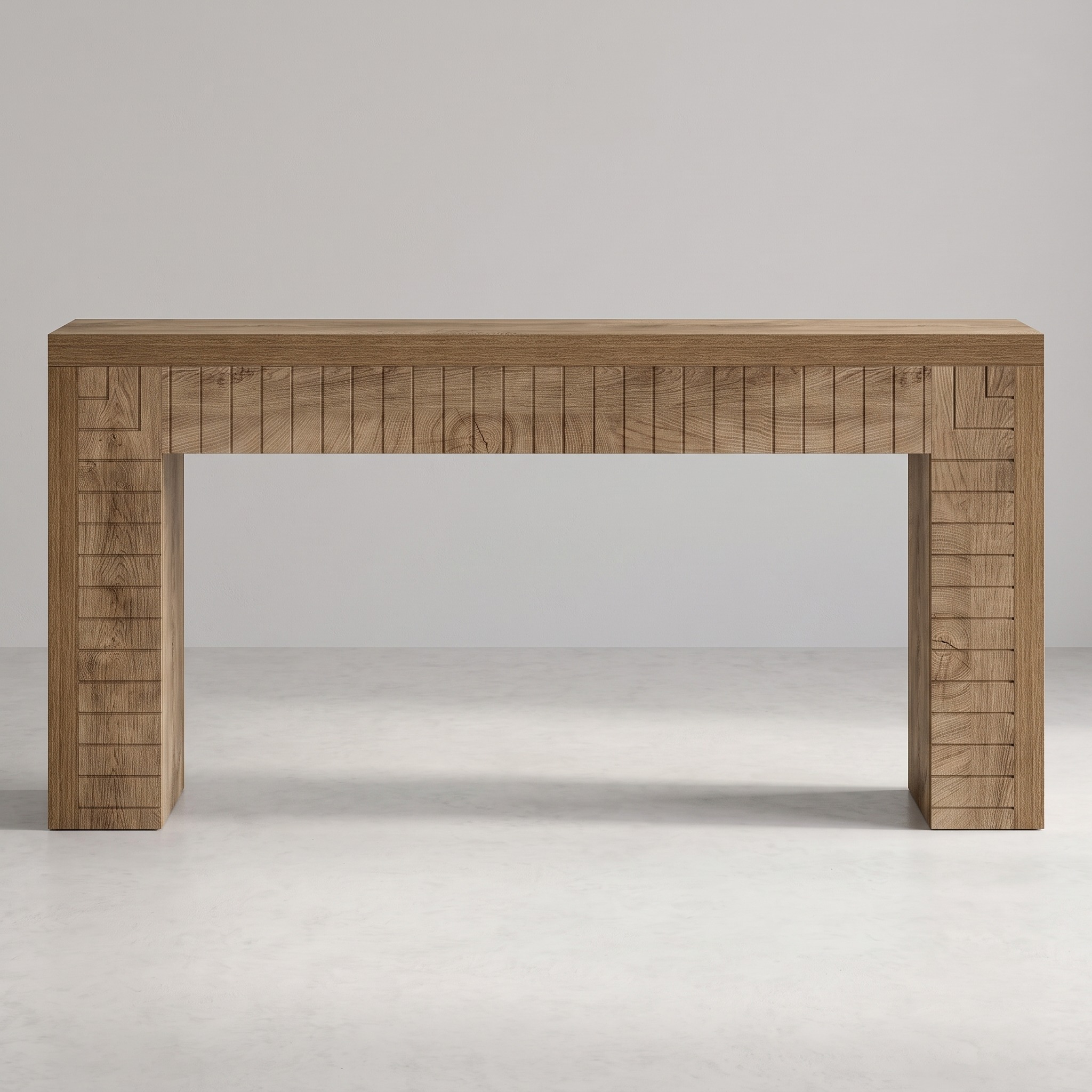 Console Table with Grooved Front Panel, photo 3 of 5