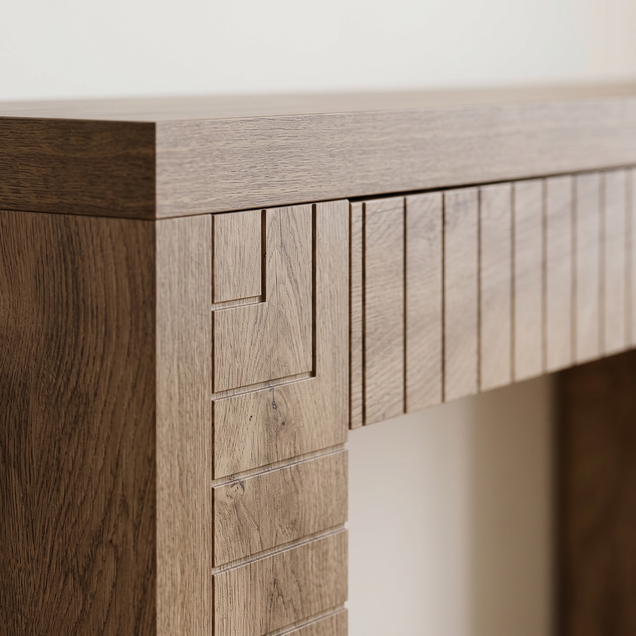 Console Table with Grooved Front Panel, photo 4 of 5