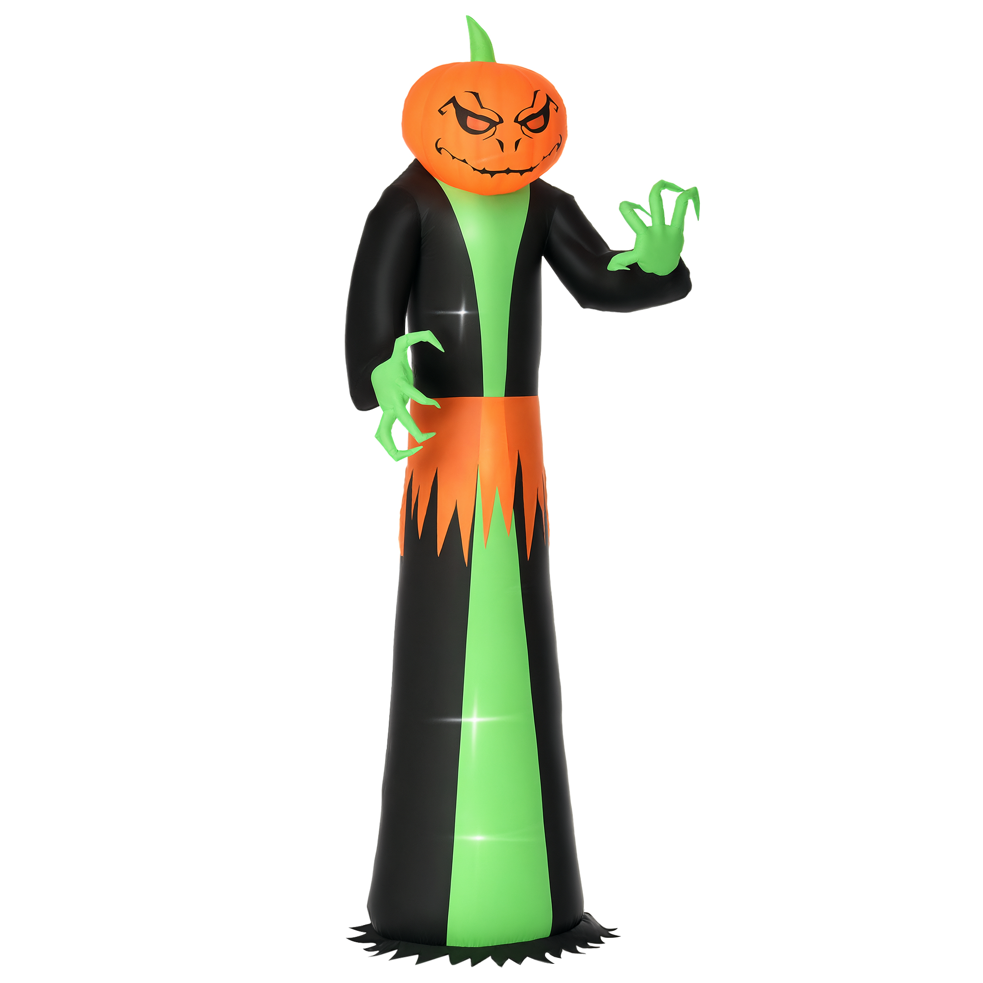 9 ft Inflatable Halloween Pumpkin Ghost with 6 LED Lights, photo 3 of 5