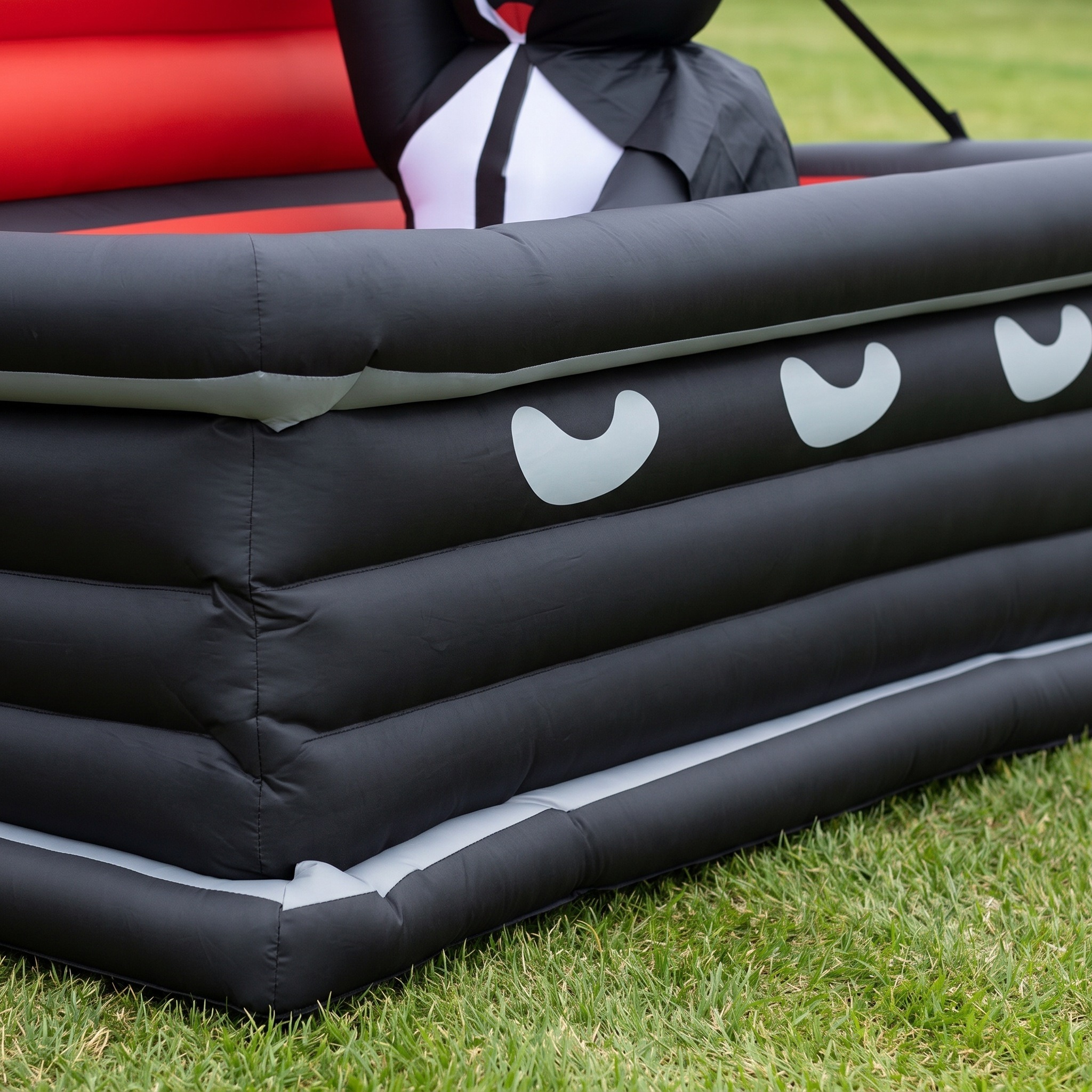 6 ft Halloween Inflatable Vampire Coffin with LEDs, Black and Red, photo 5 of 5