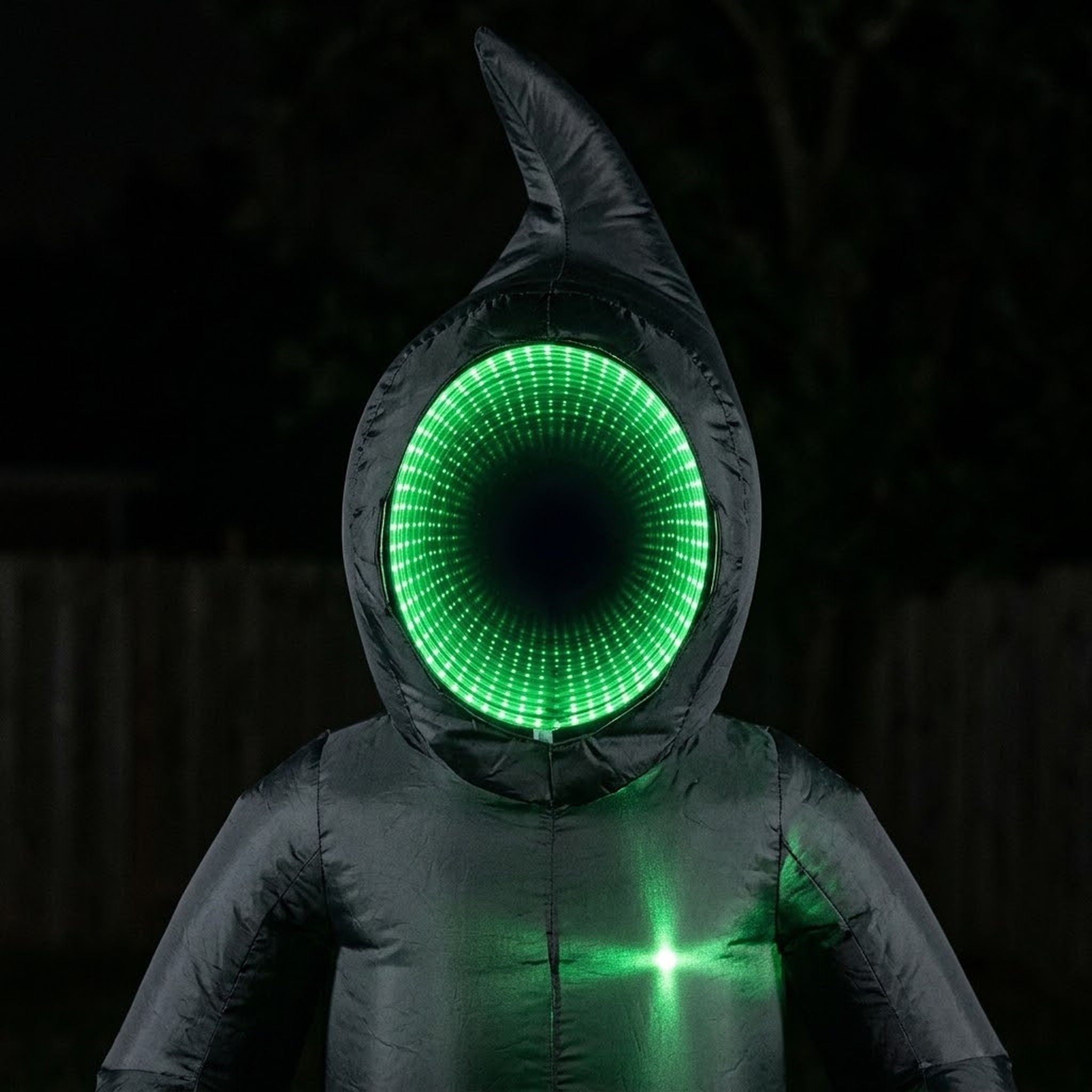 8 ft Inflatable Ghost with Mirror Face, Black, photo 5 of 5