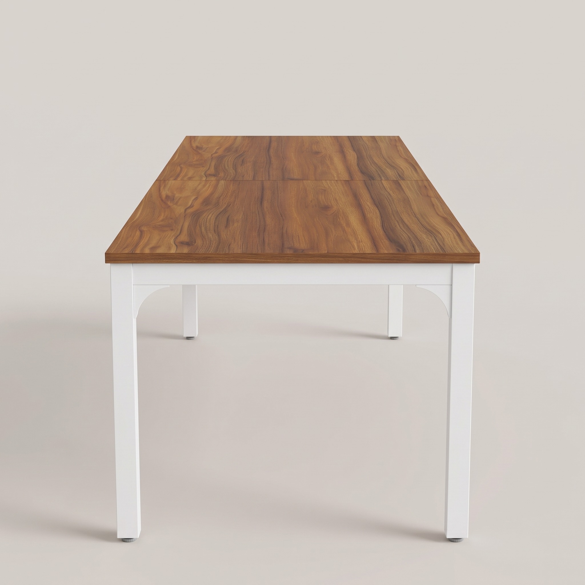 Two-Person Computer Desk, 79 in, Brown and White, photo 5 of 5