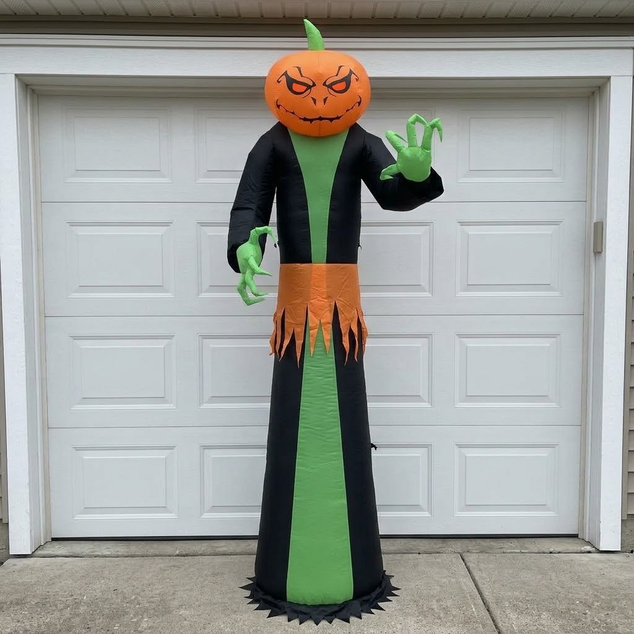 9 ft Inflatable Halloween Pumpkin Ghost with 6 LED Lights, photo 4 of 5
