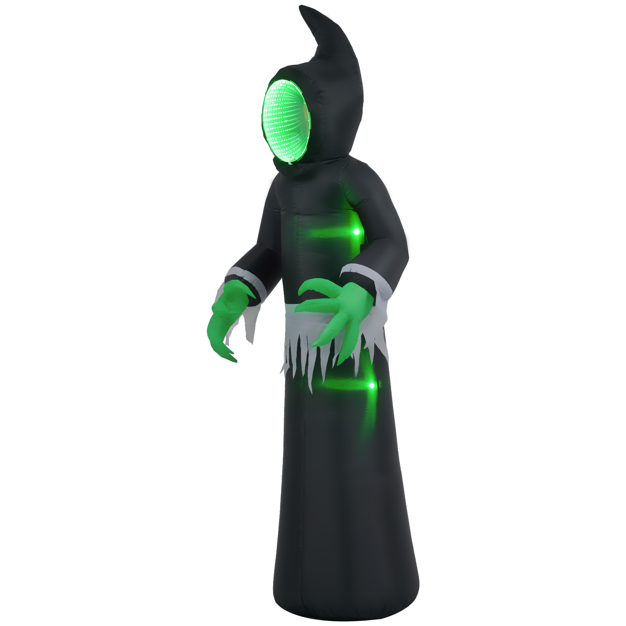 8 ft Inflatable Ghost with Mirror Face, Black, photo 3 of 5