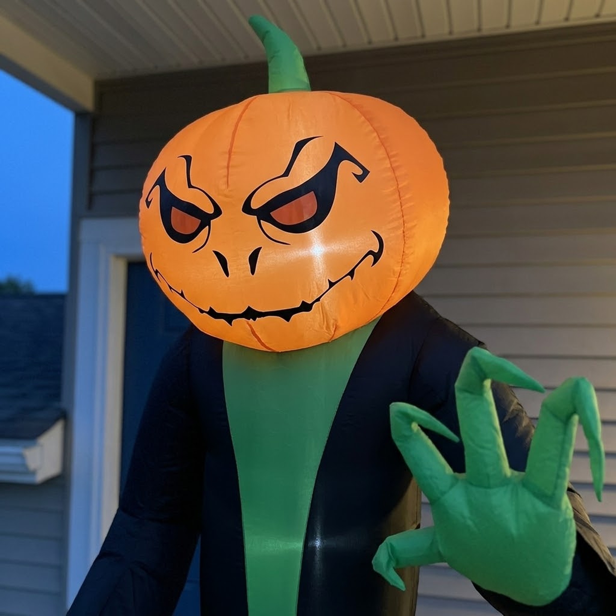 9 ft Inflatable Halloween Pumpkin Ghost with 6 LED Lights, photo 5 of 5