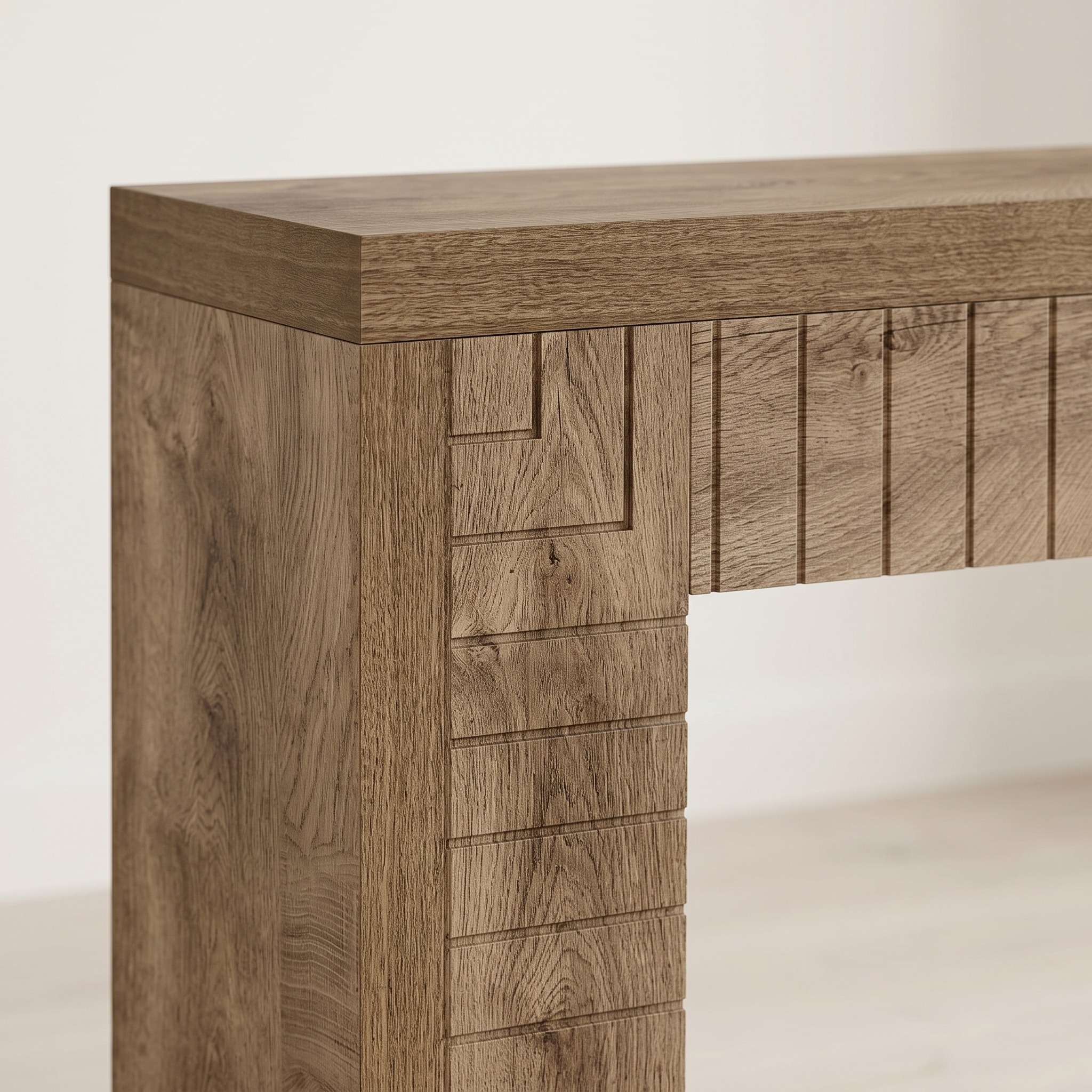 Console Table with Grooved Front Panel, photo 5 of 5