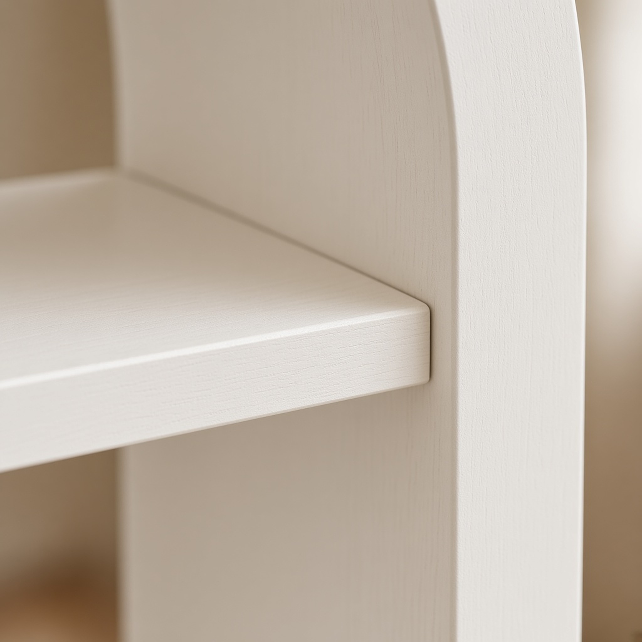 6-Tier Arched Bookcase, 75 in Tall, White, photo 5 of 5