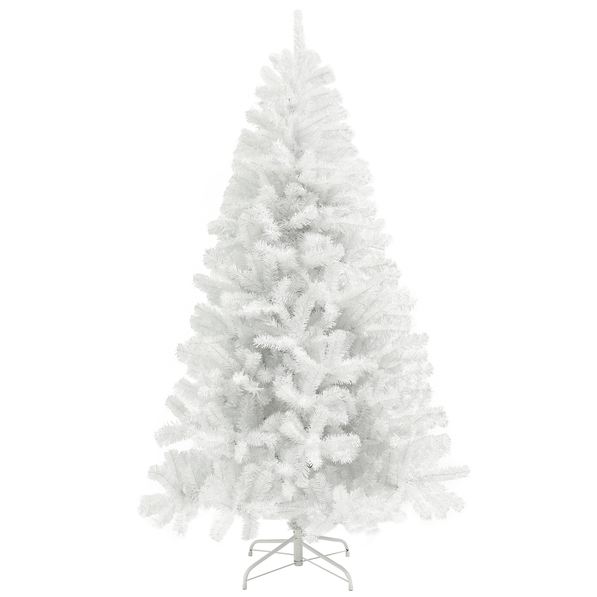 9 ft Artificial Christmas Tree, Unlit, White, photo 4 of 5
