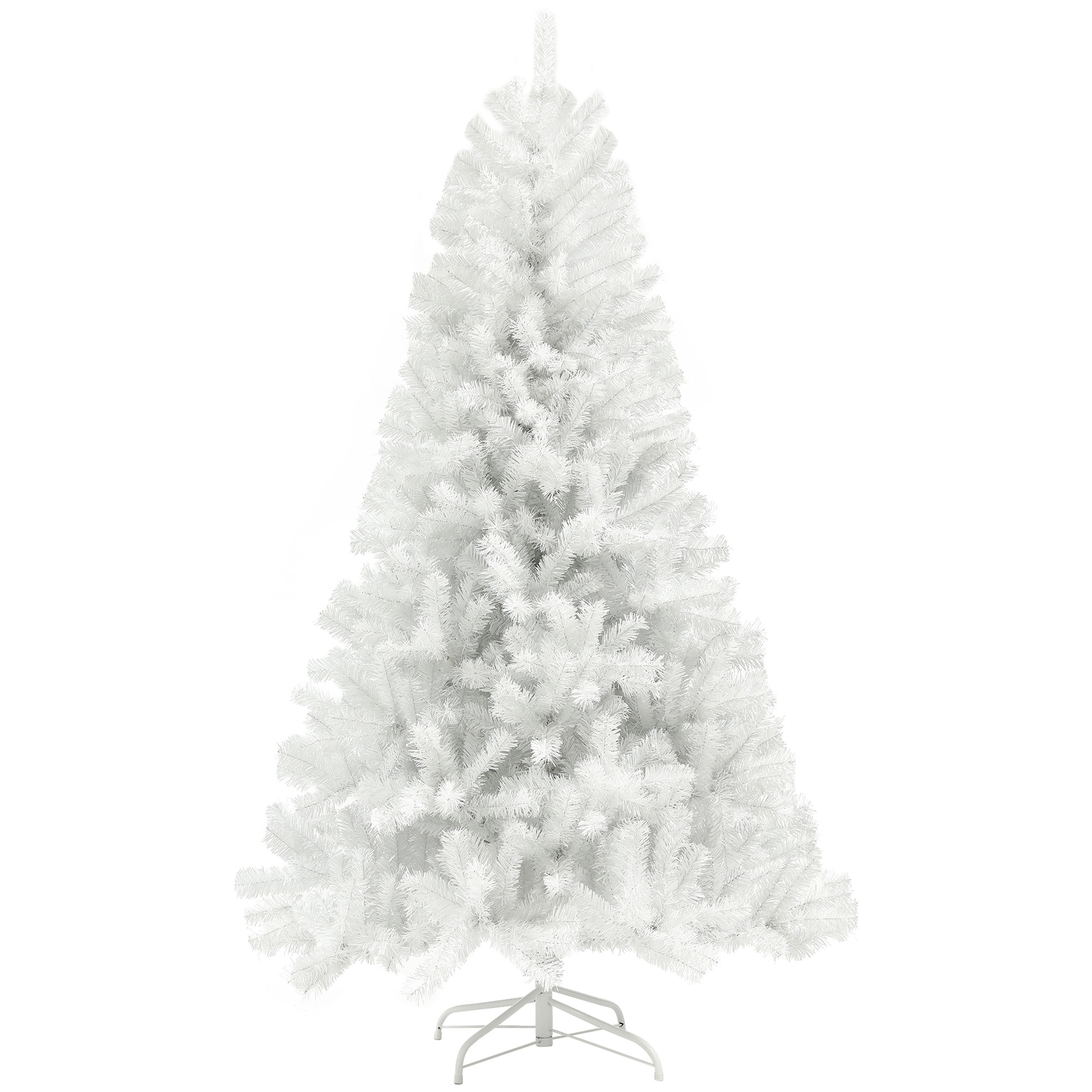 9 ft Artificial Christmas Tree, Unlit, White, photo 5 of 5