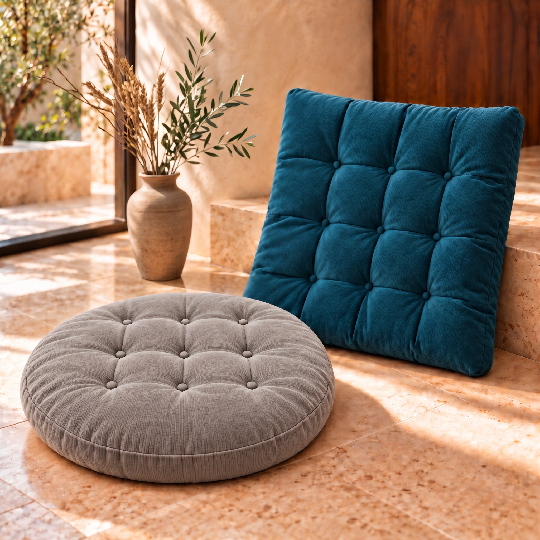 Square Floor Cushion, 22 x 22 in, photo 7 of 15