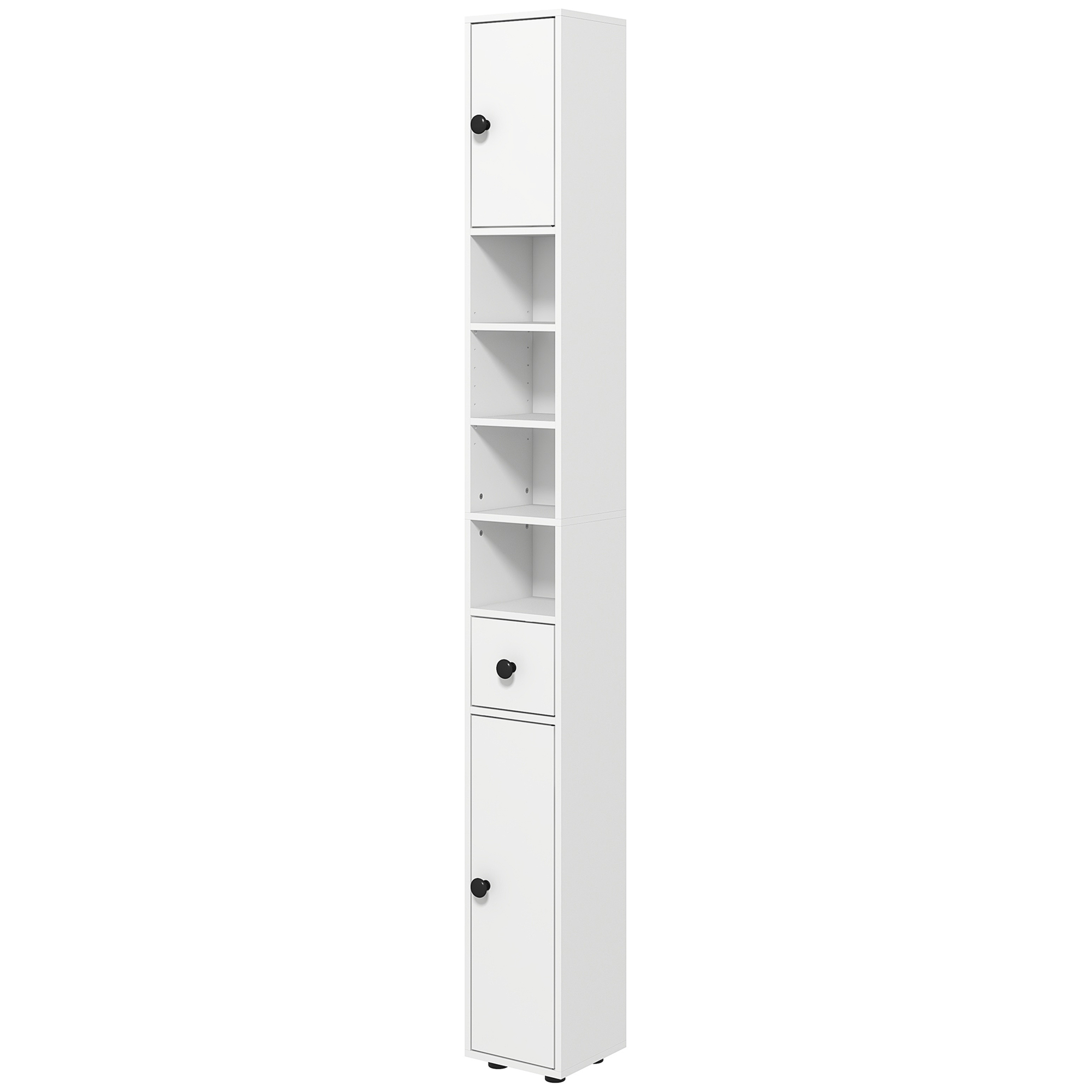 71 in Bathroom Cabinet with Open Shelves, White, photo 5 of 5