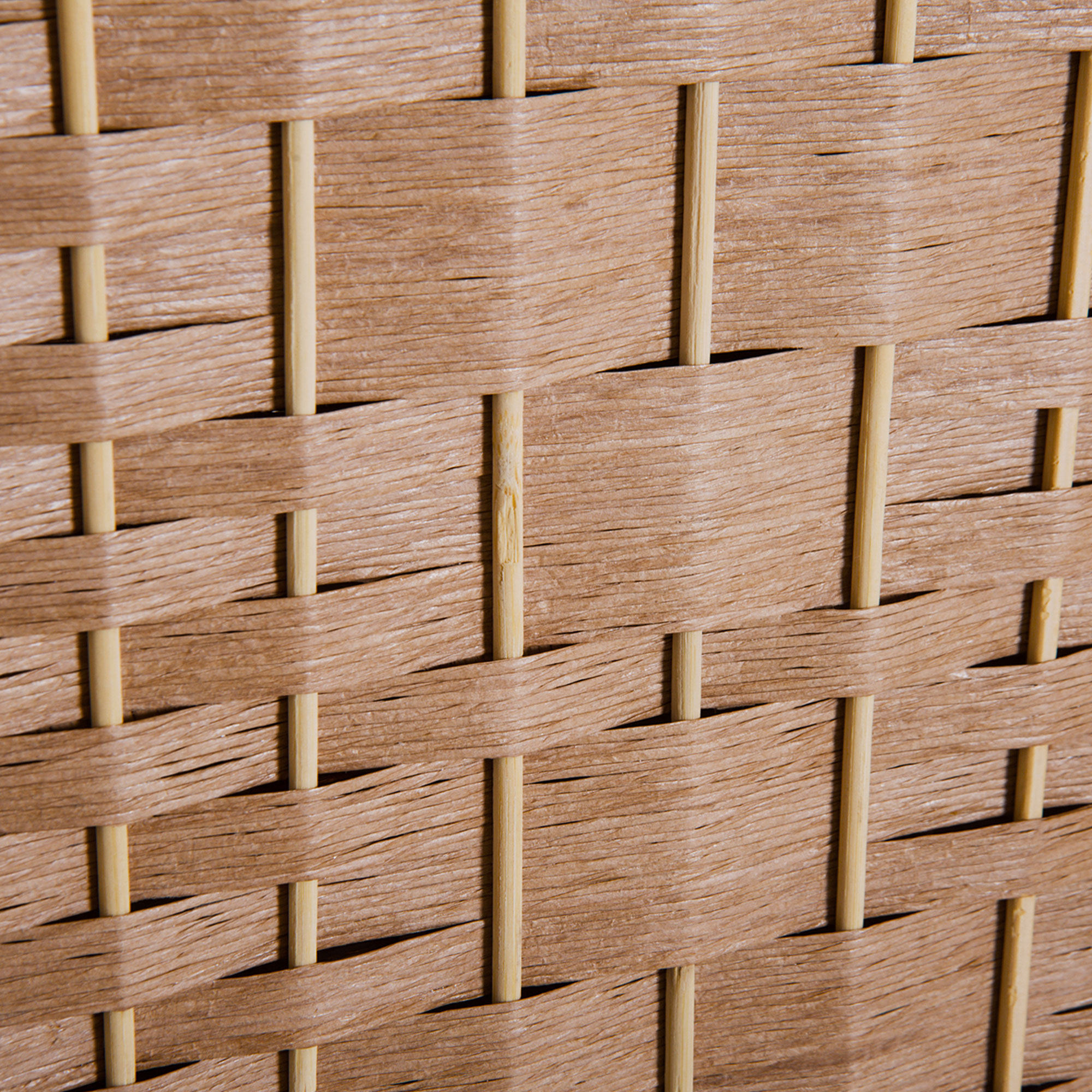6-Panel Room Divider with Paper Rope Weave, Natural, photo 5 of 5