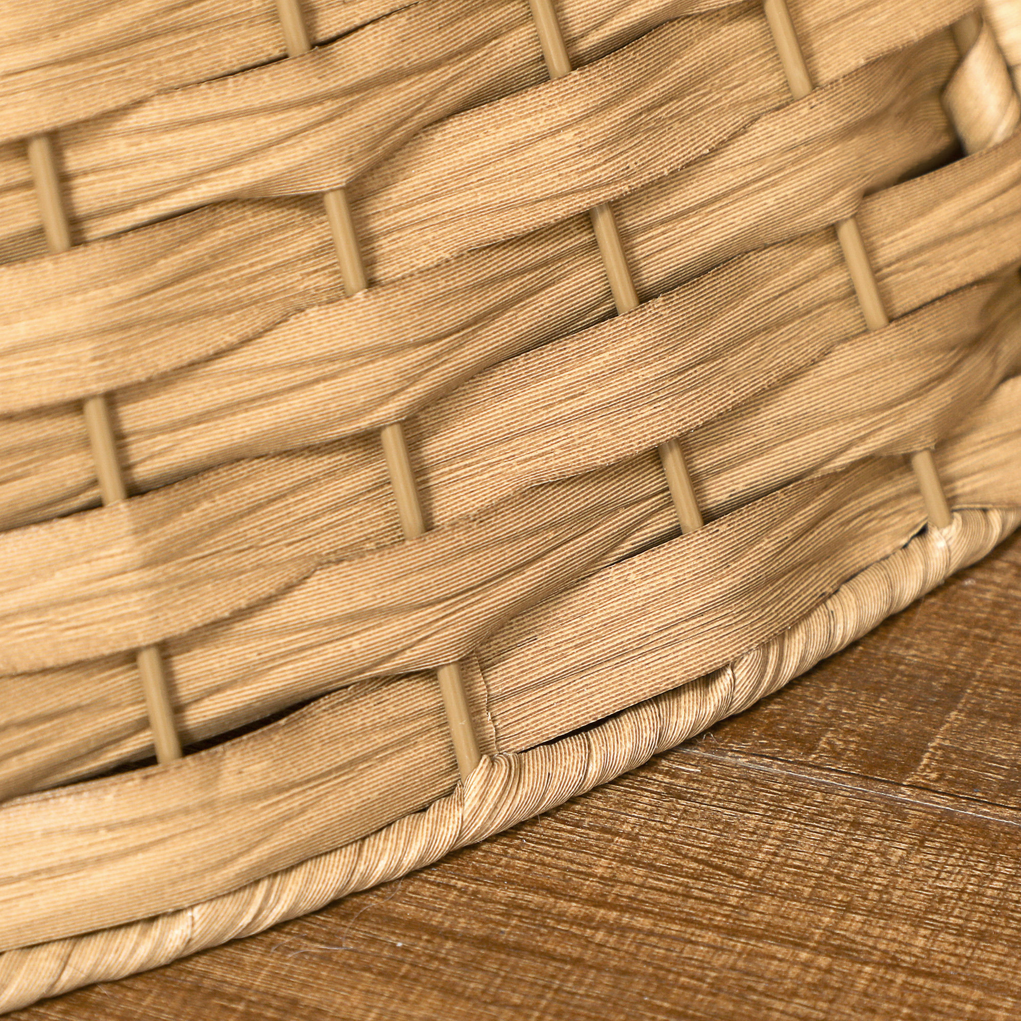 Christmas Tree Collar with Woven Panels, 27 in, Natural, photo 5 of 5