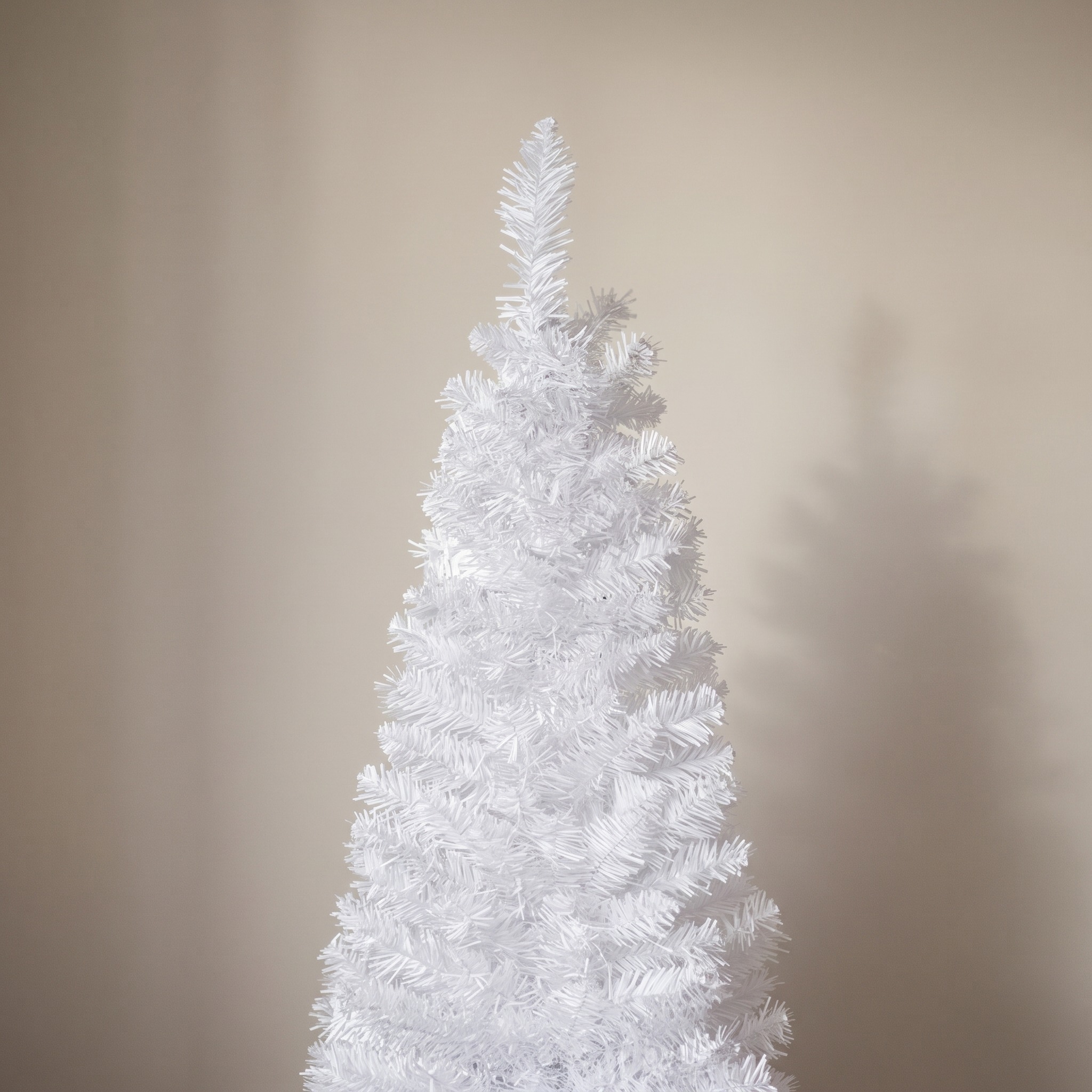 6 ft Christmas Tree with Pencil Profile, Unlit, White, photo 4 of 5