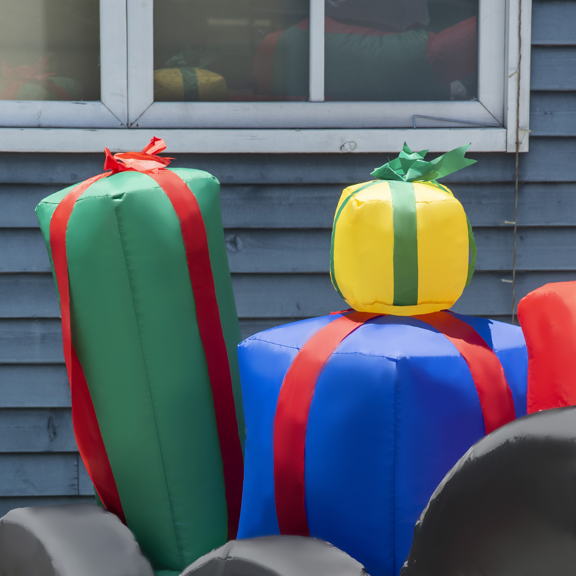9-ft Santa Tractor Inflatable with LED Lights, photo 5 of 5