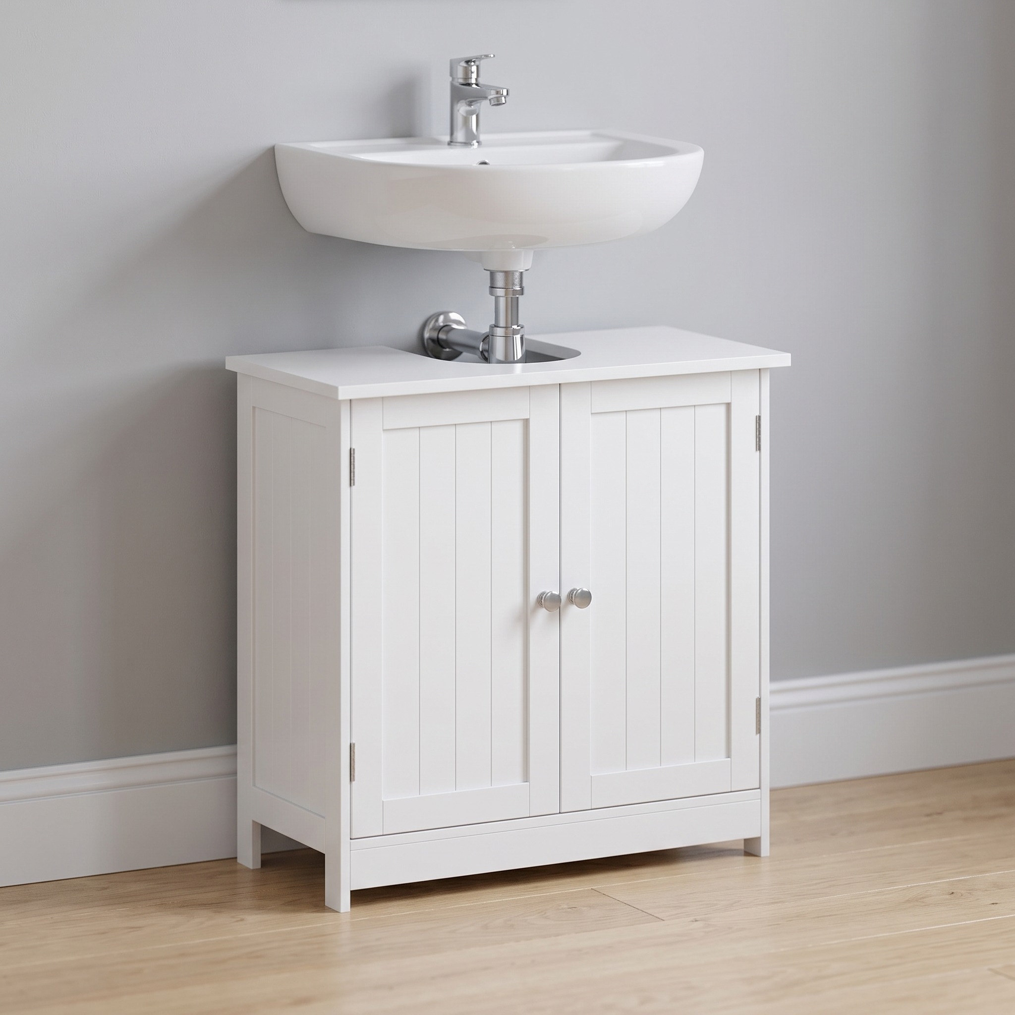 24 in Under-Sink Cabinet with Adjustable Shelf, White, photo 1 of 5