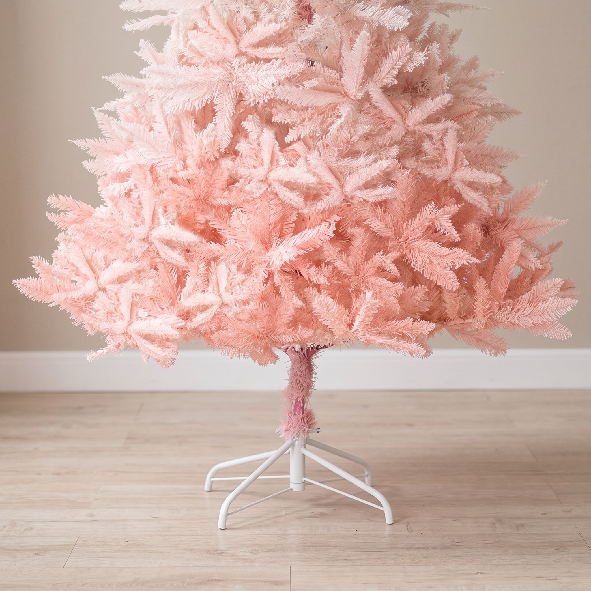 6 ft Christmas Tree with 800 Tips, Unlit, Pink, photo 3 of 5