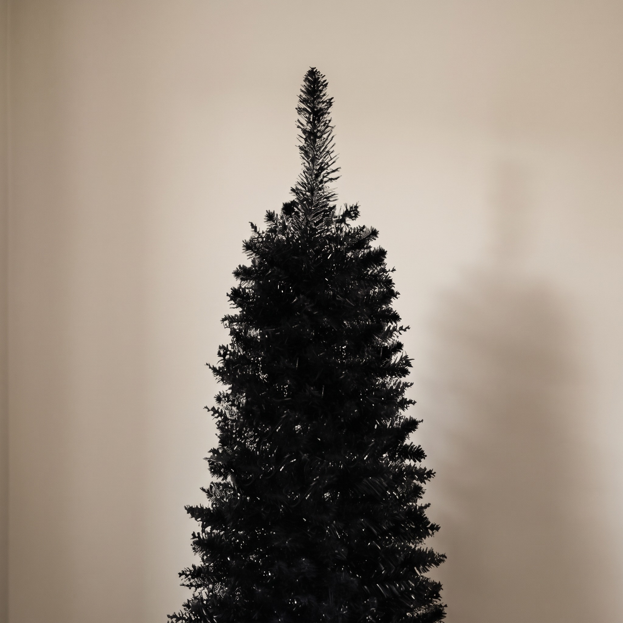 6 ft Pencil Christmas Tree, Unlit, Black, photo 4 of 5