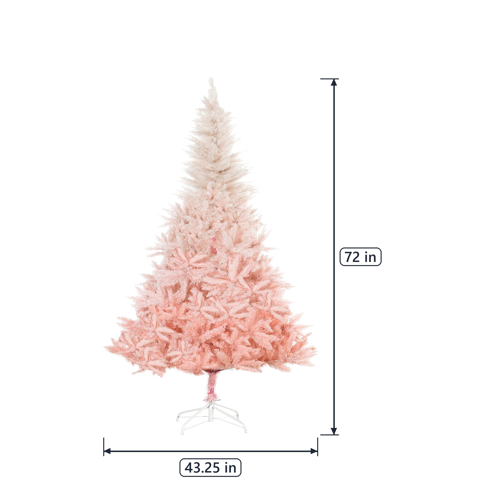6 ft Christmas Tree with 800 Tips, Unlit, Pink, photo 2 of 5