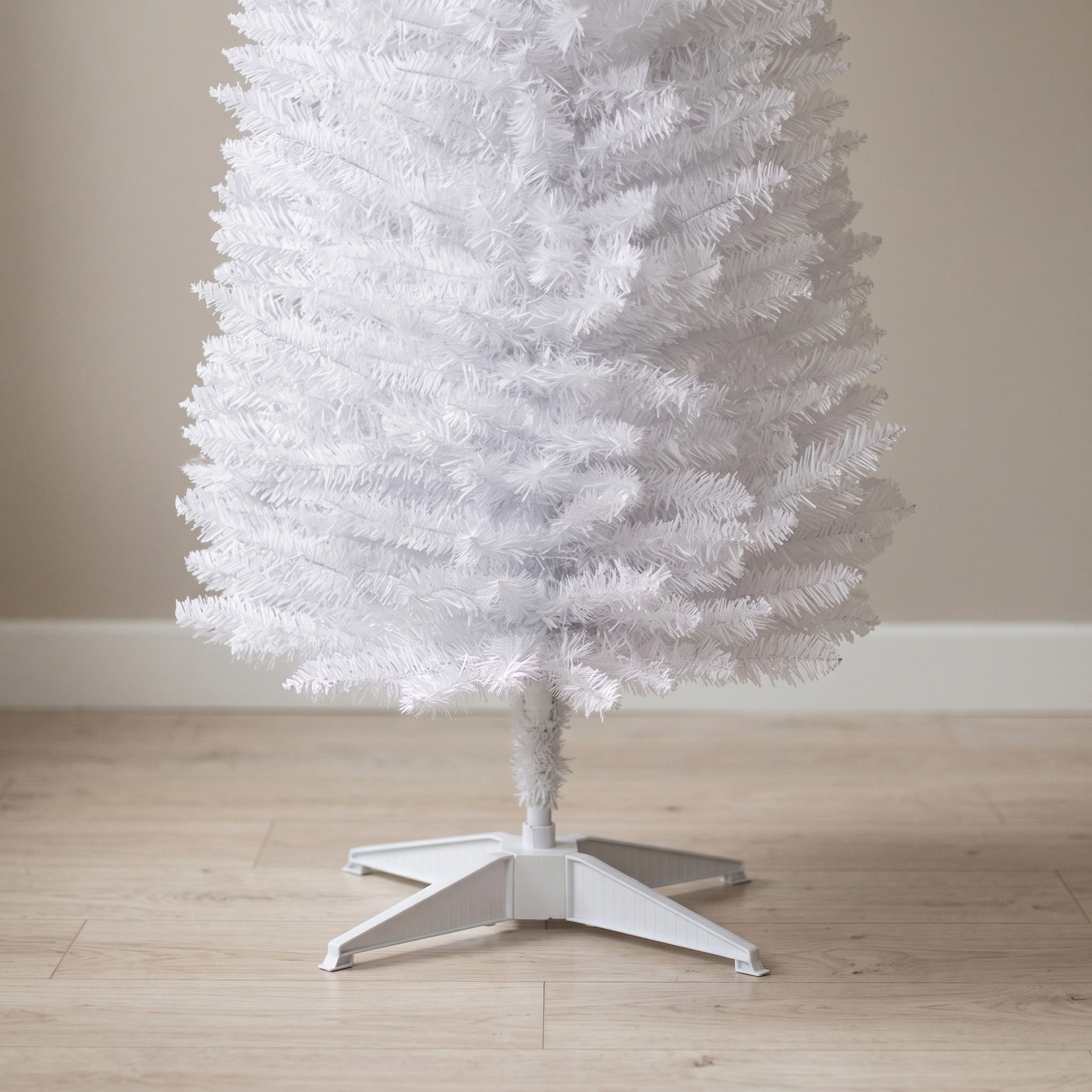 7 ft Pencil Christmas Tree, Unlit, White, photo 3 of 5