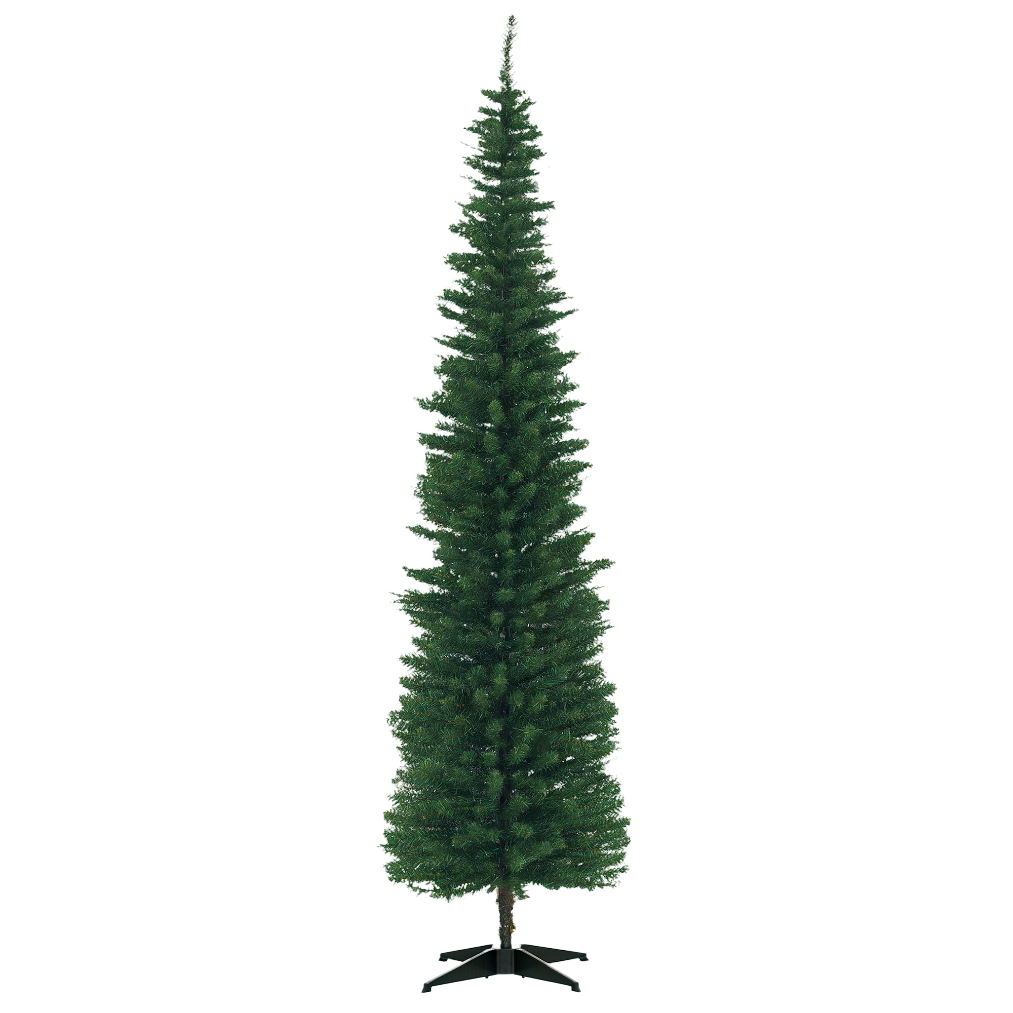 7-ft Christmas Tree with Slim Profile, Unlit, Green, photo 3 of 5