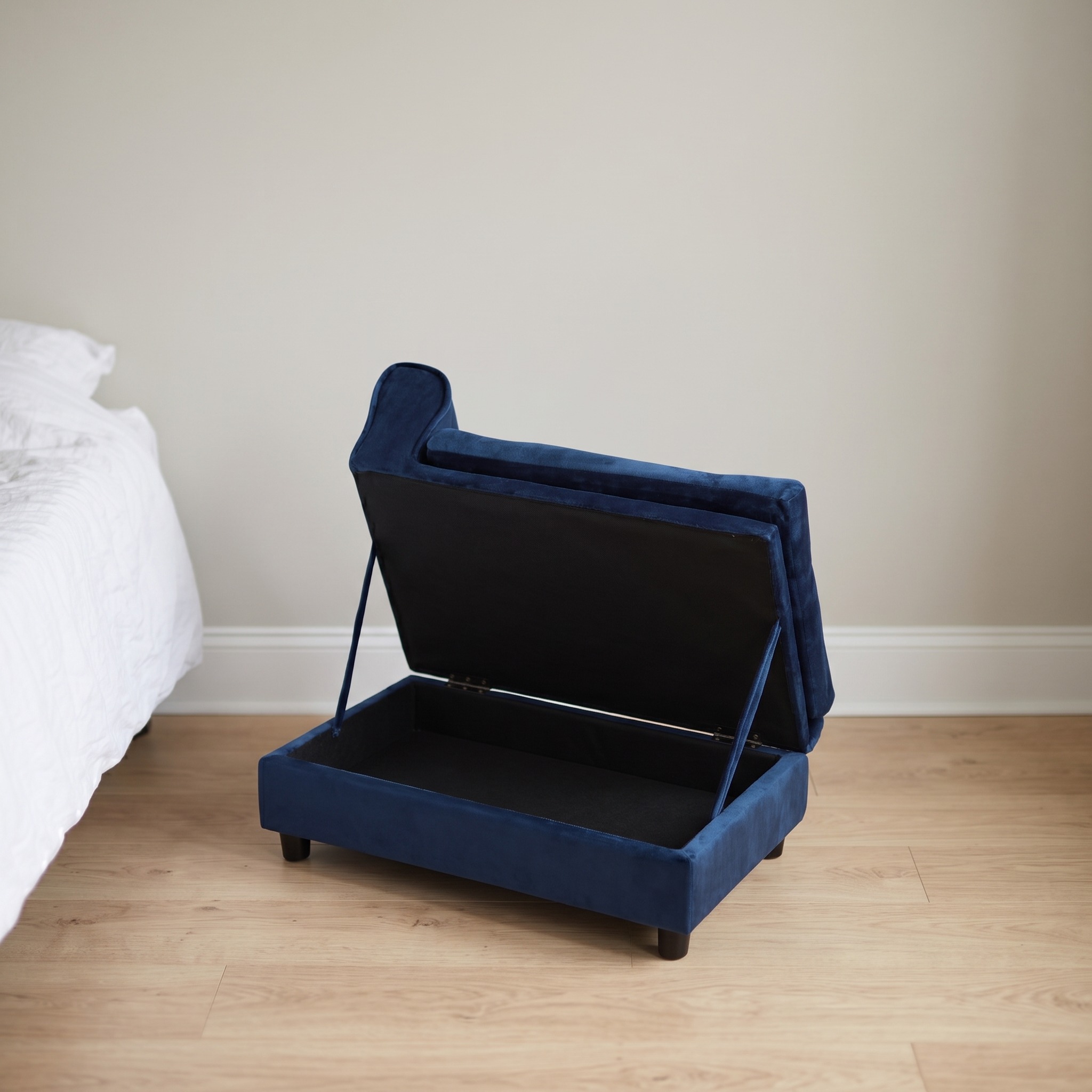 Pet Sofa with Hidden Lift-Top Storage, Blue, photo 2 of 5