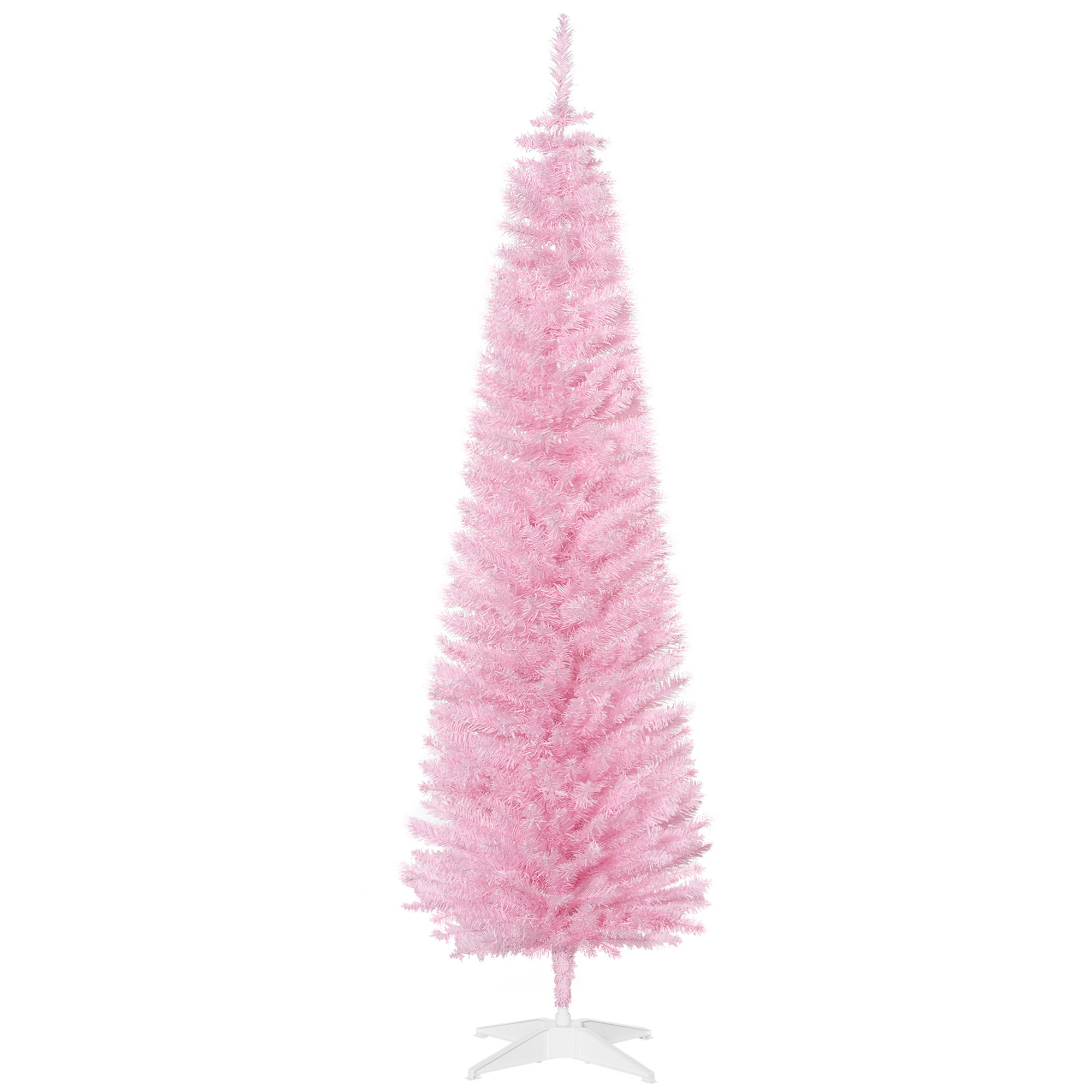 6 ft Pencil Christmas Tree with 390 Tips, Unlit, Pink, photo 5 of 5