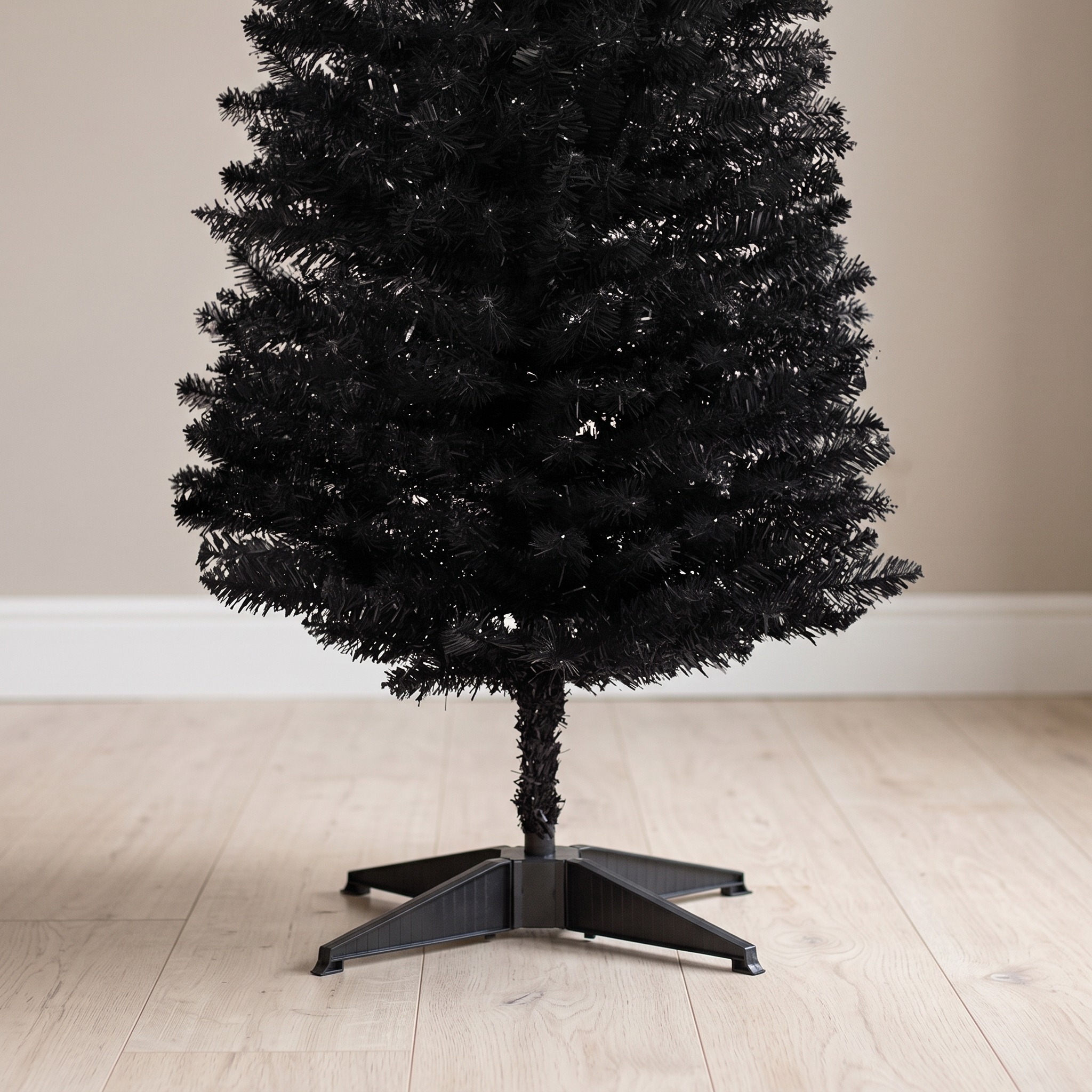 7 ft Pencil Christmas Tree with 499 Tips, Unlit, Black, photo 3 of 5