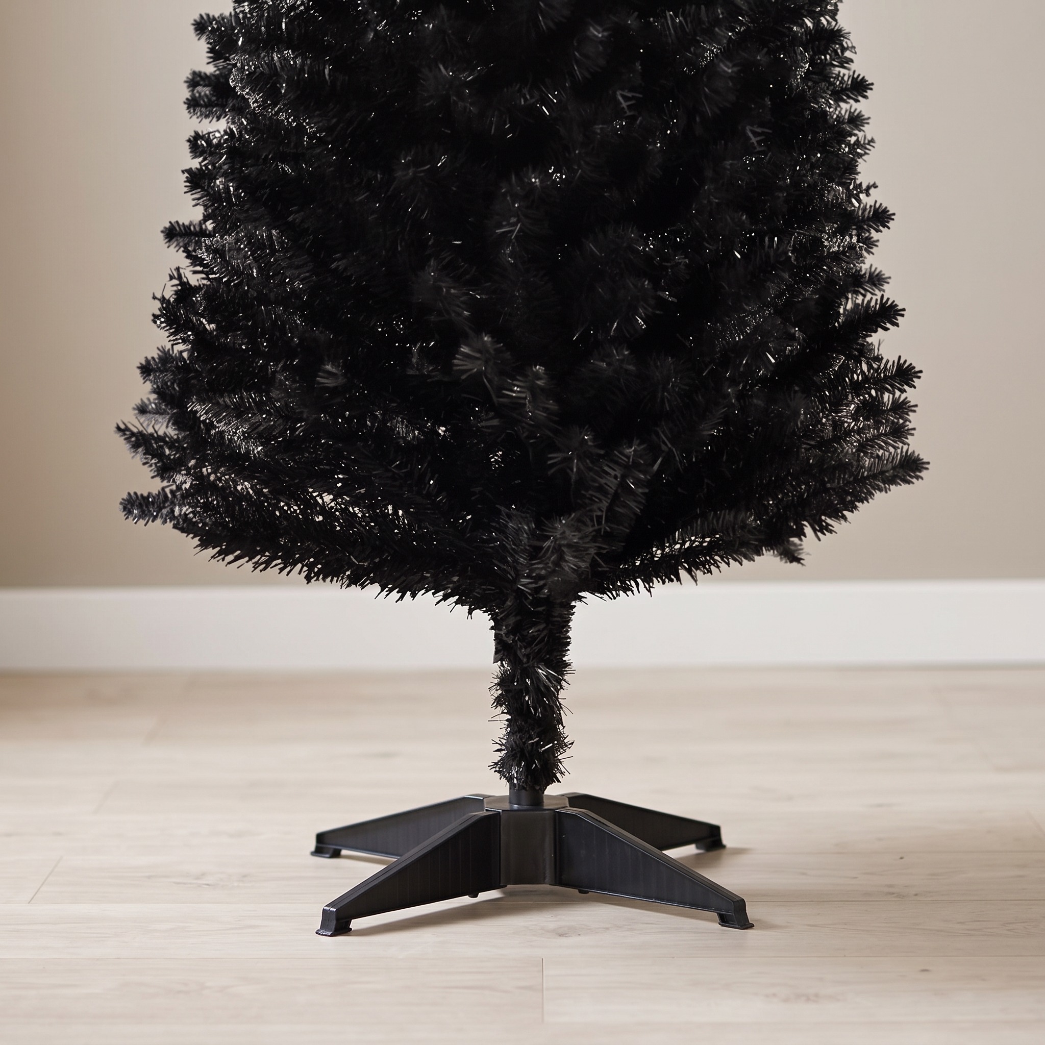 6 ft Pencil Christmas Tree, Unlit, Black, photo 3 of 5