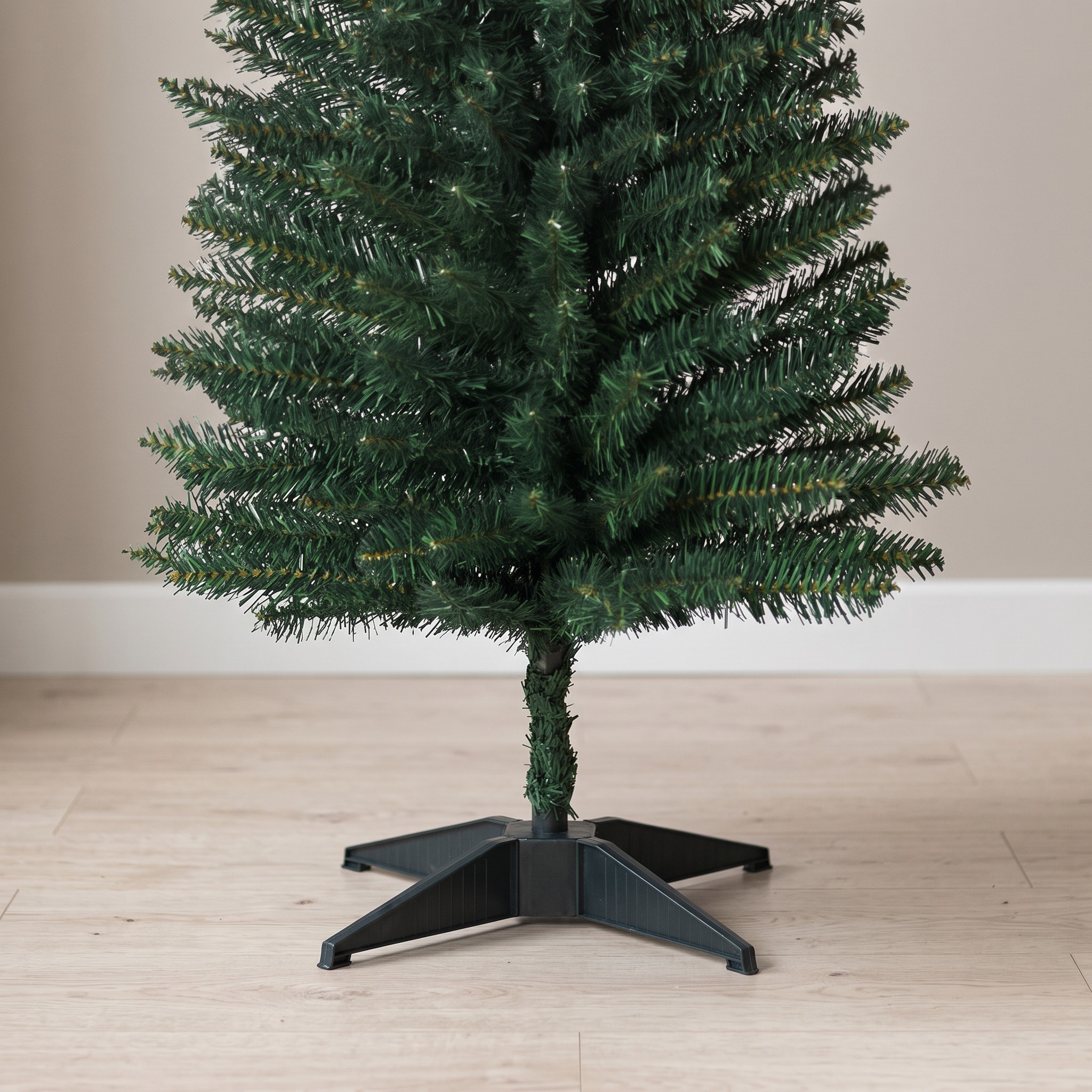 6 ft Pencil Christmas Tree with Stand, Unlit, Green, photo 3 of 5
