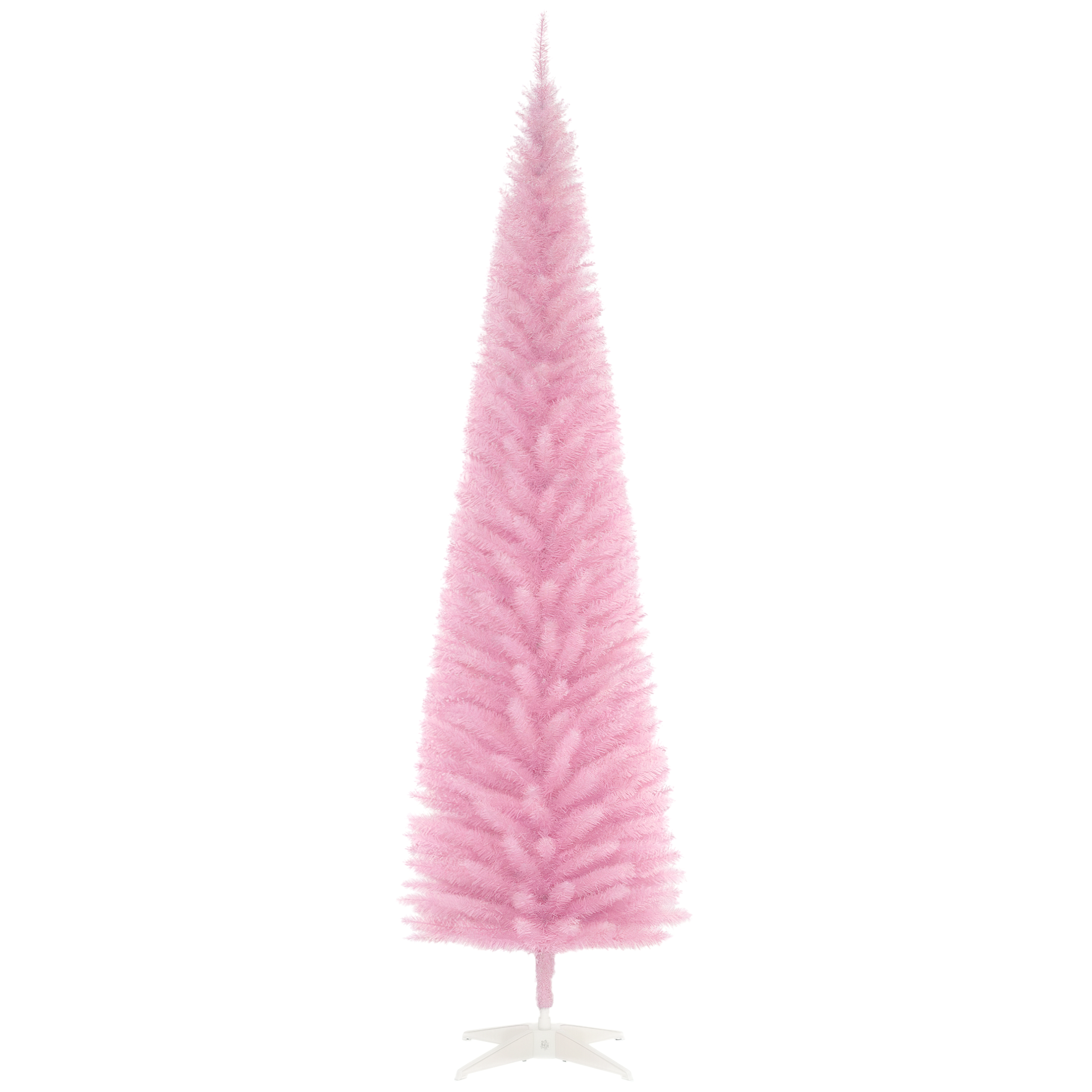 7 ft Pencil Christmas Tree with Stand, Unlit, Pink, photo 5 of 5