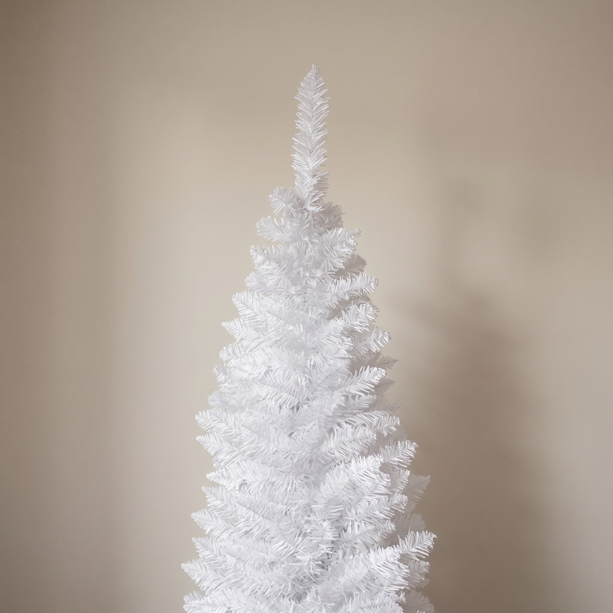 7 ft Pencil Christmas Tree, Unlit, White, photo 4 of 5