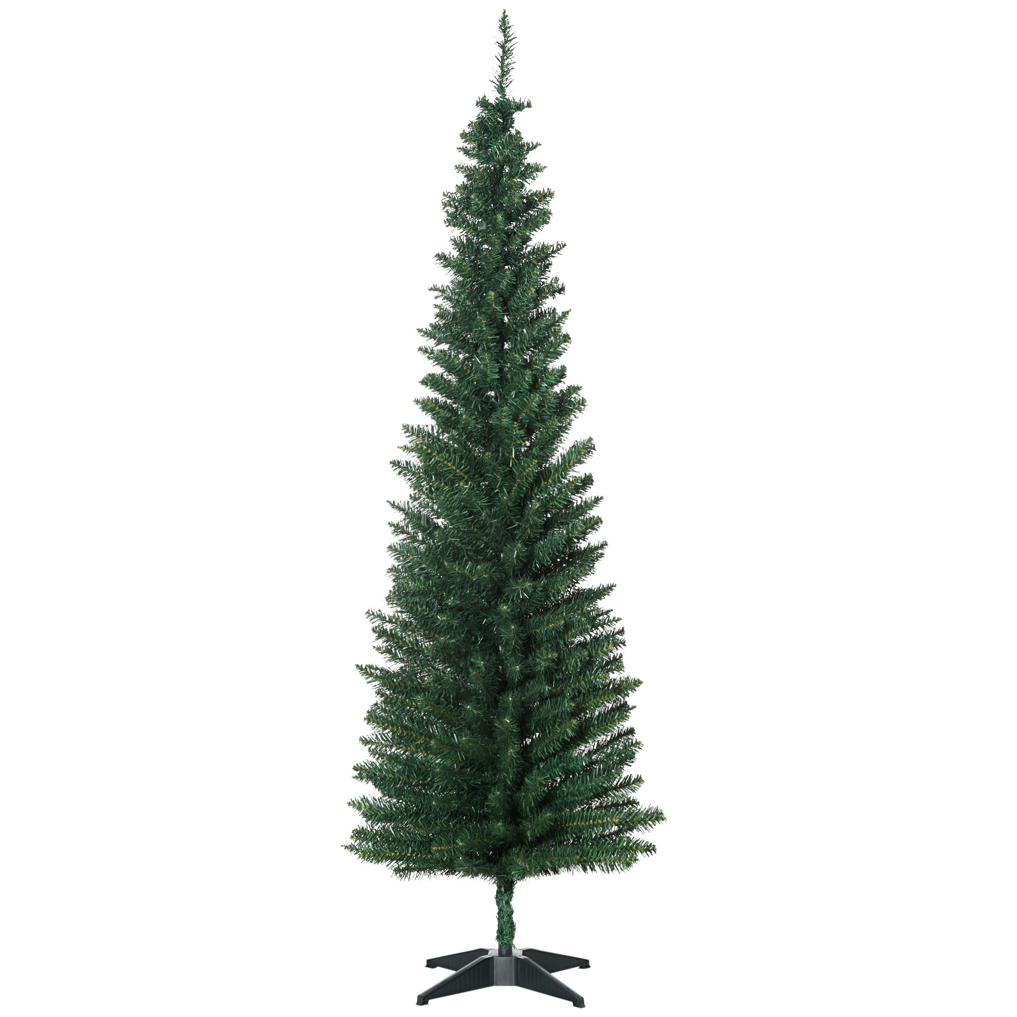 6 ft Pencil Christmas Tree with Stand, Unlit, Green, photo 5 of 5