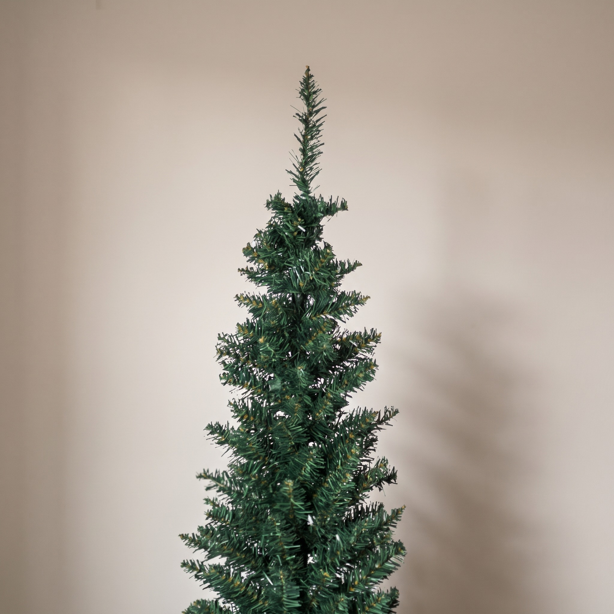6 ft Pencil Christmas Tree with Stand, Unlit, Green, photo 4 of 5