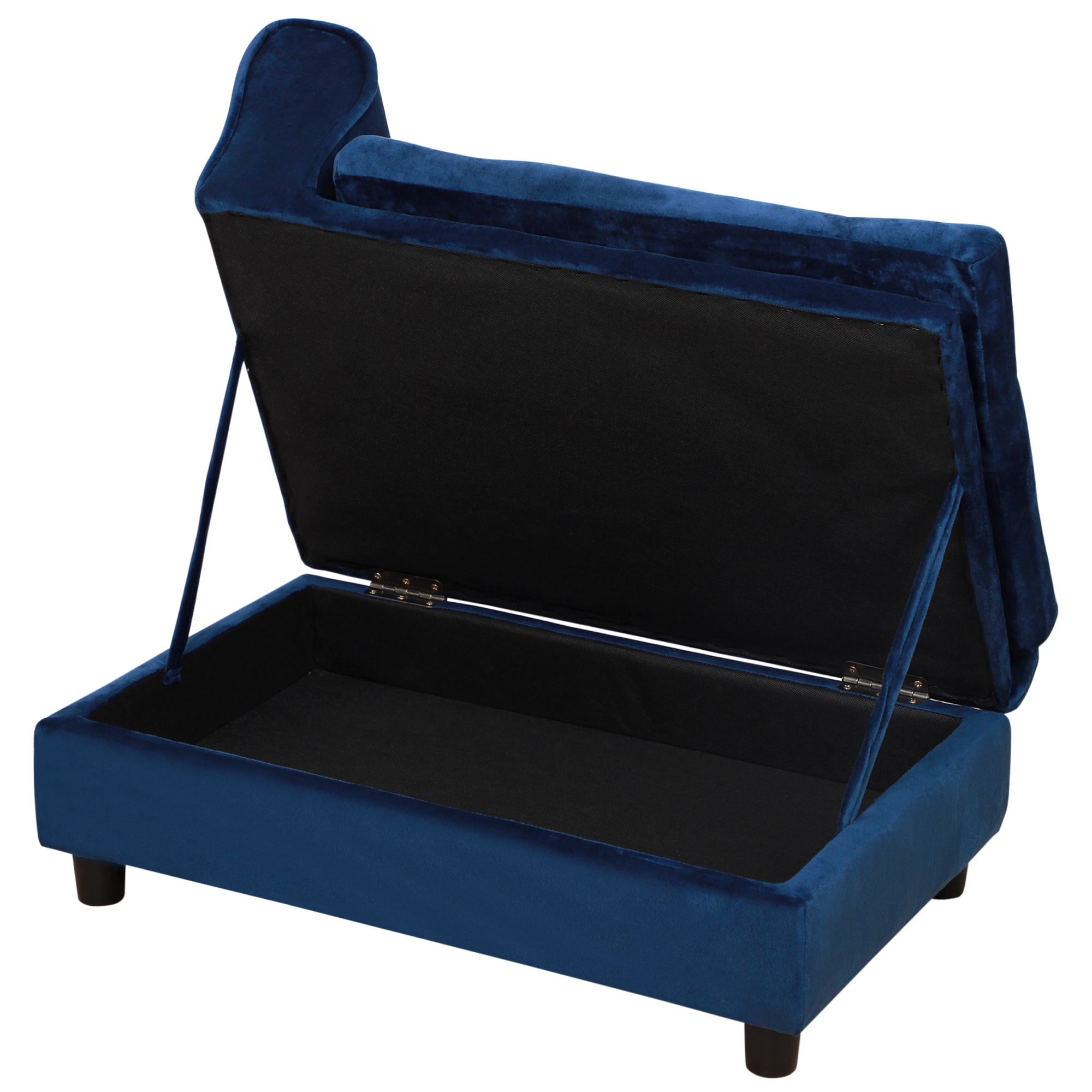 Pet Sofa with Hidden Lift-Top Storage, Blue, photo 4 of 5