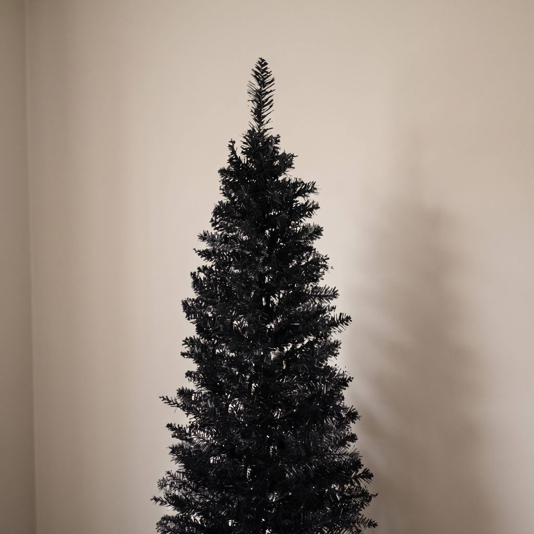 7 ft Pencil Christmas Tree with 499 Tips, Unlit, Black, photo 4 of 5