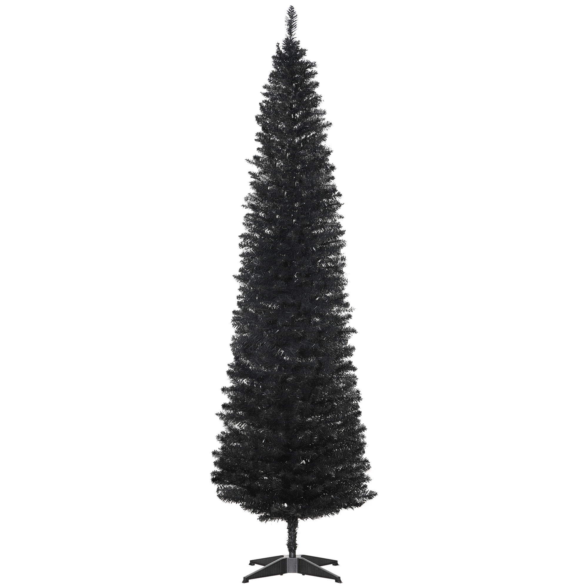 7 ft Pencil Christmas Tree with 499 Tips, Unlit, Black, photo 5 of 5