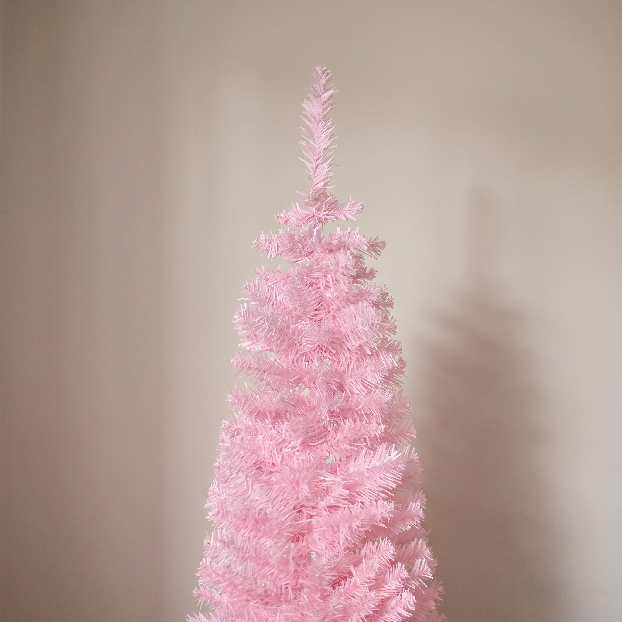 6 ft Pencil Christmas Tree with 390 Tips, Unlit, Pink, photo 4 of 5