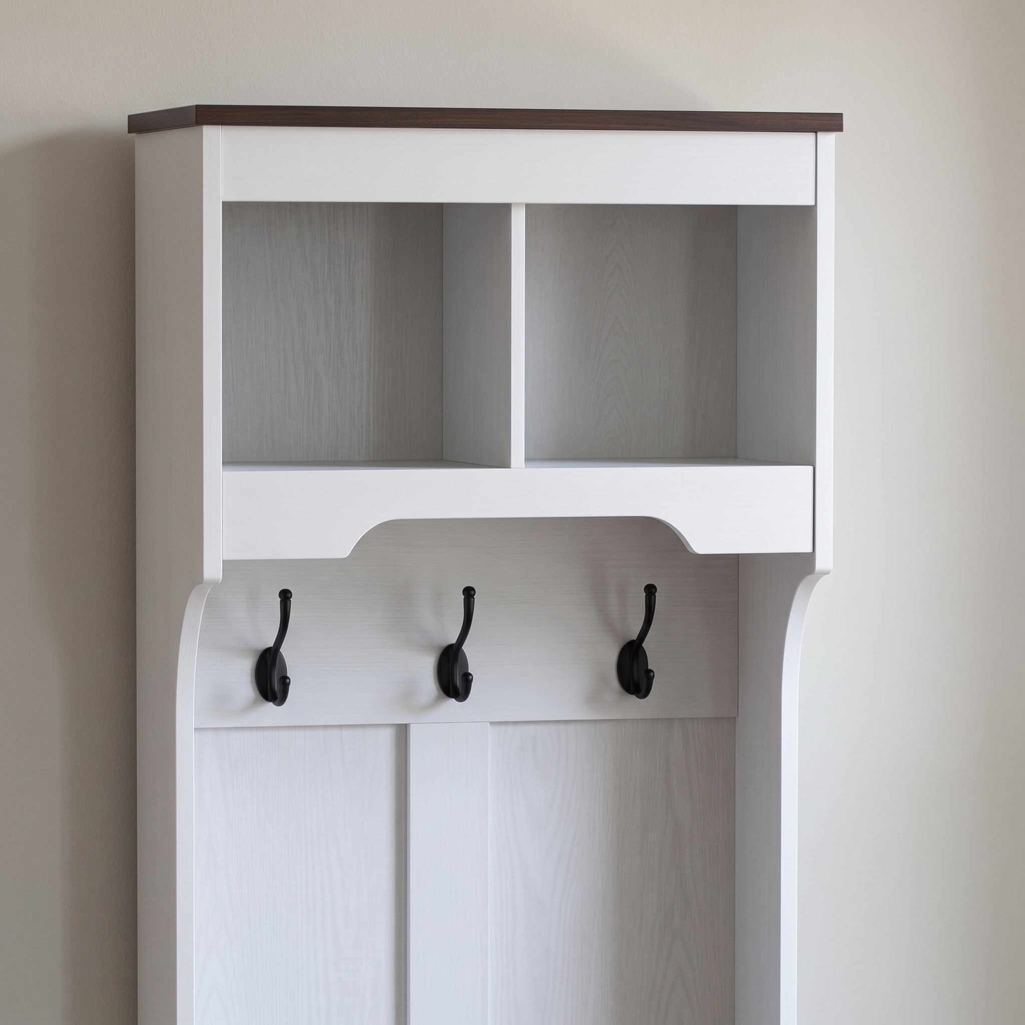 Hall Tree with Bench and Enclosed Shoe Storage, photo 4 of 7
