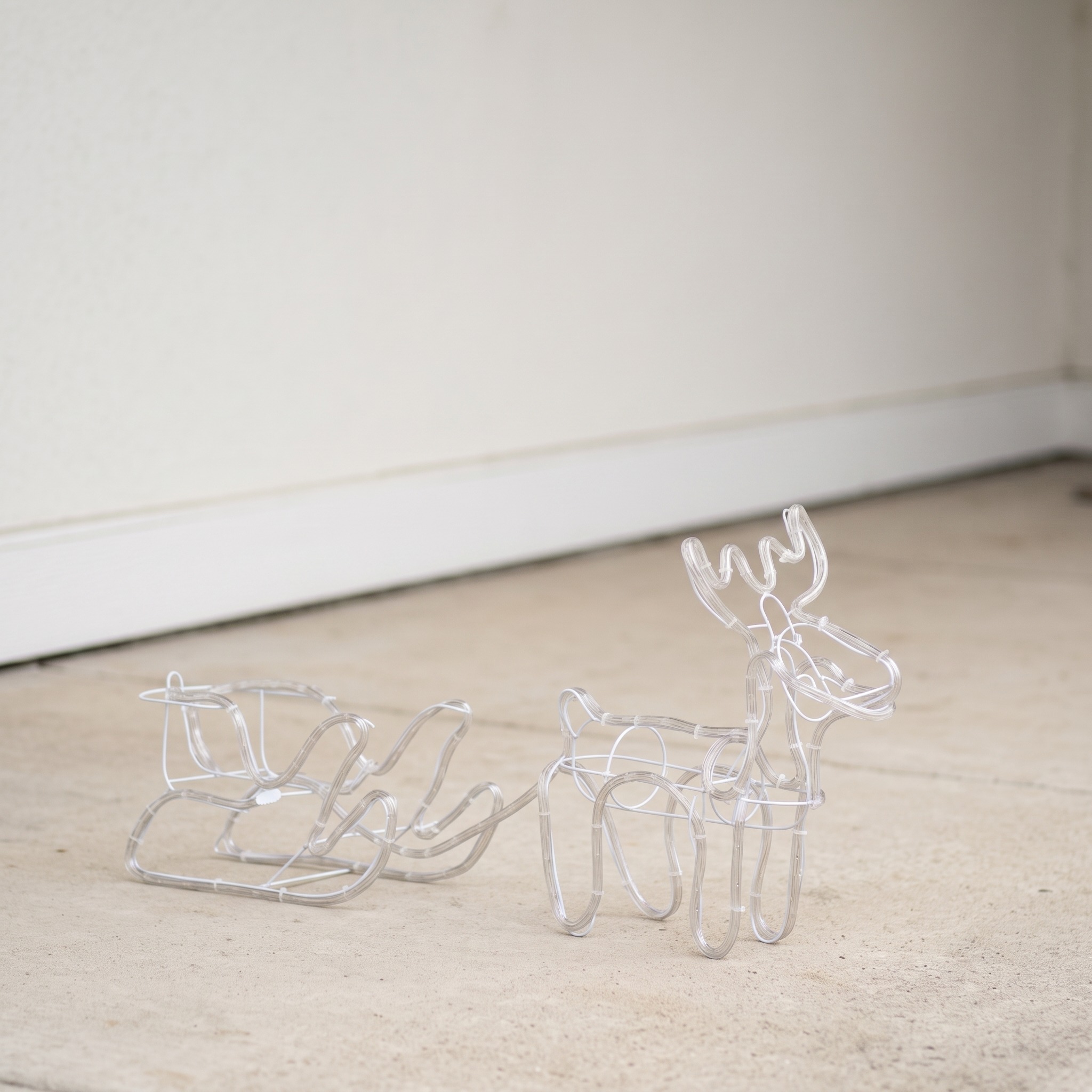 Reindeer and Sleigh Decoration with 192 LEDs, Warm White, photo 2 of 5
