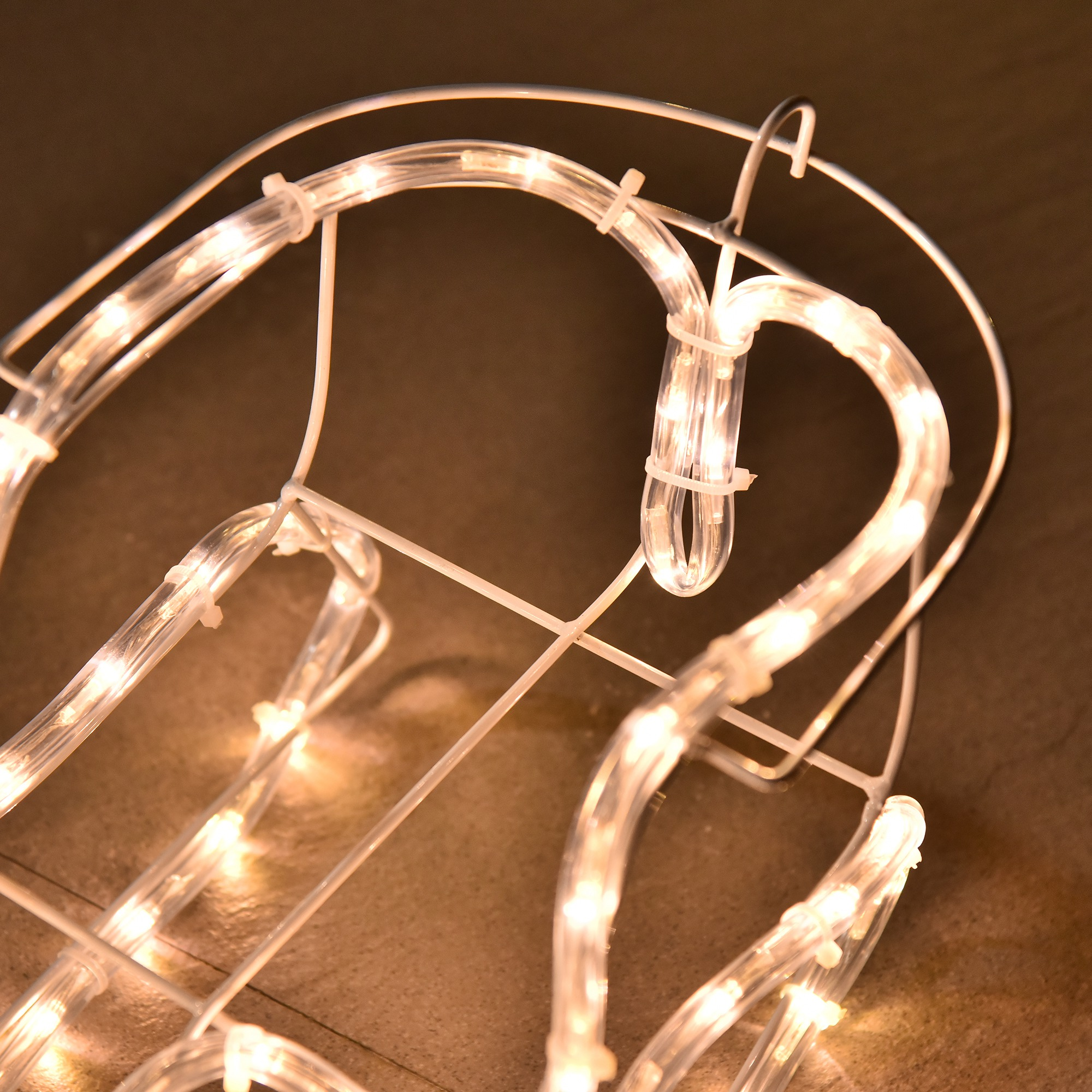 Reindeer and Sleigh Decoration with 192 LEDs, Warm White, photo 5 of 5