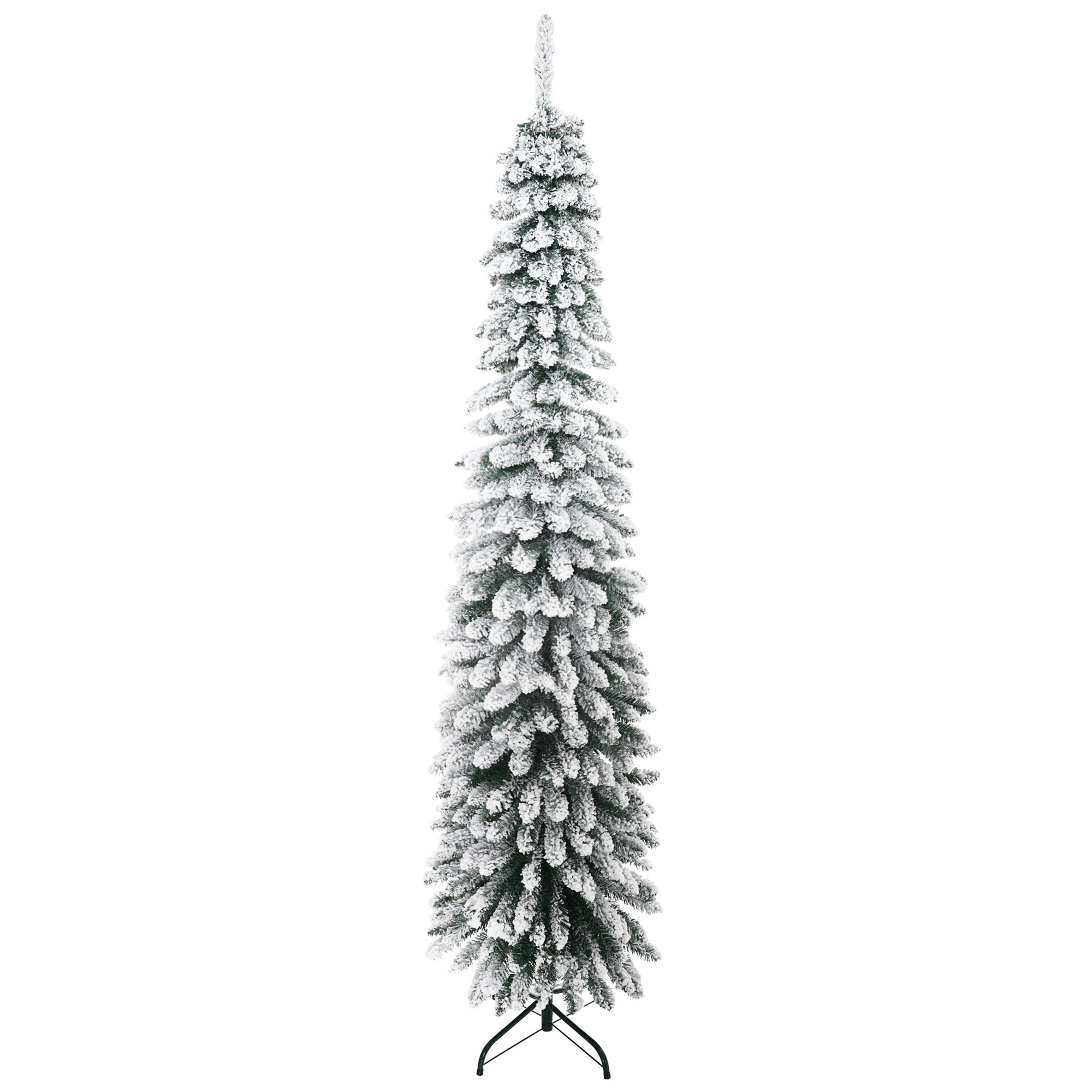 Pencil Christmas Tree with Snow Flocking, Unlit, photo 3 of 8