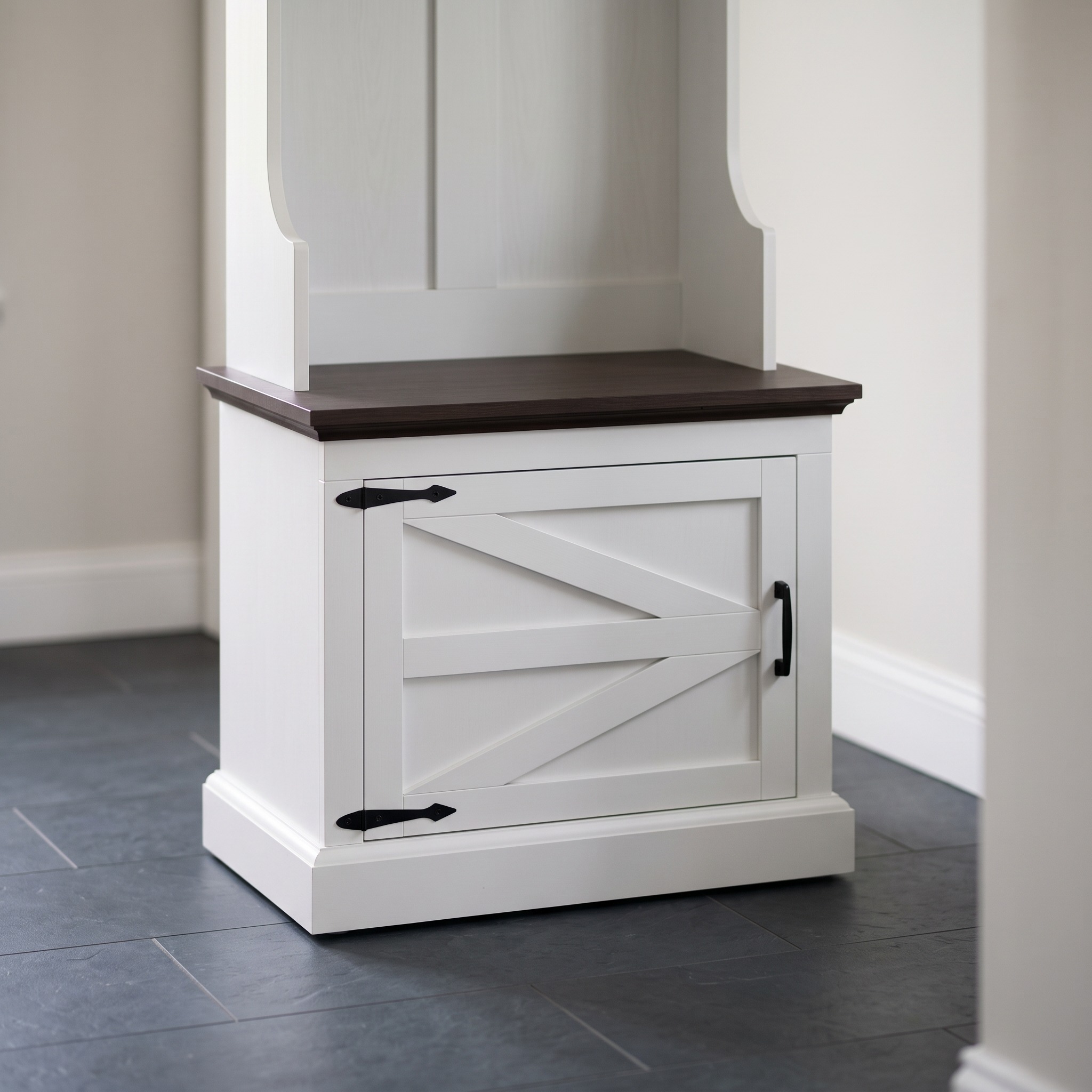 Hall Tree with Bench and Enclosed Shoe Storage, photo 5 of 7