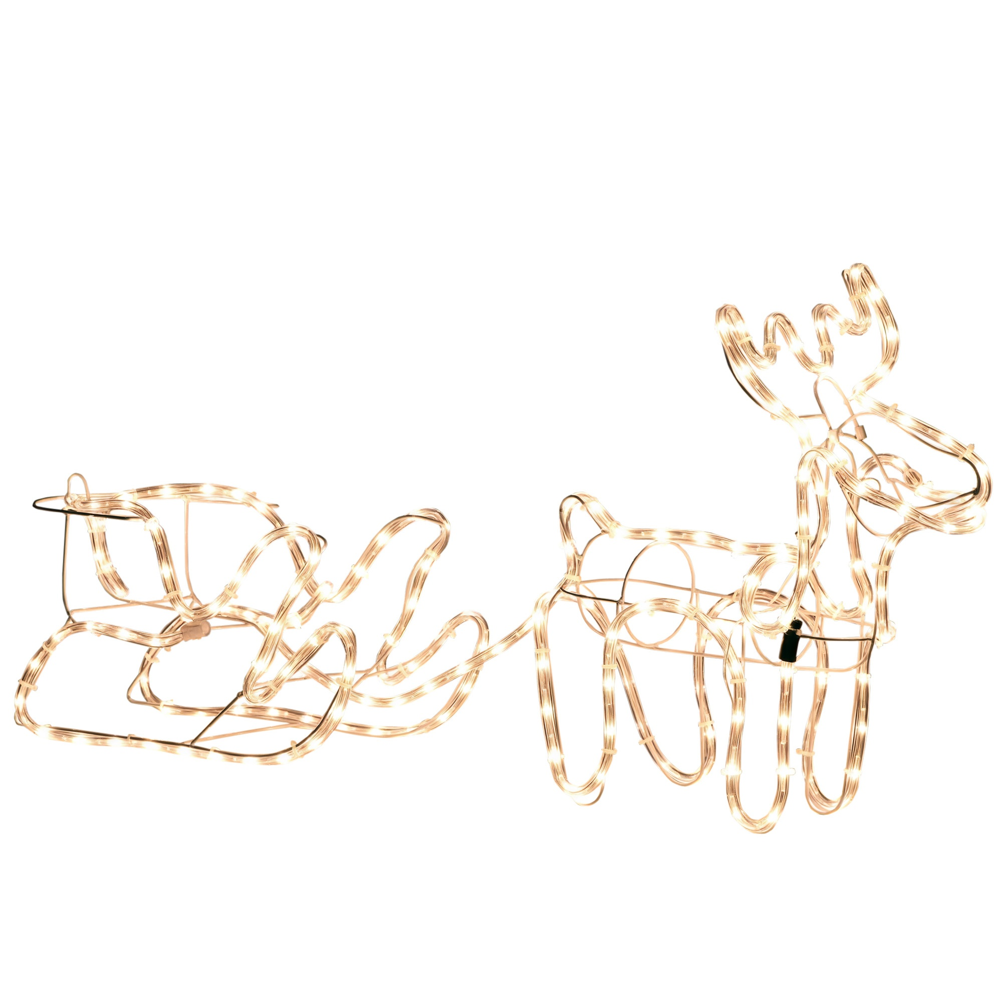 Reindeer and Sleigh Decoration with 192 LEDs, Warm White, photo 3 of 5