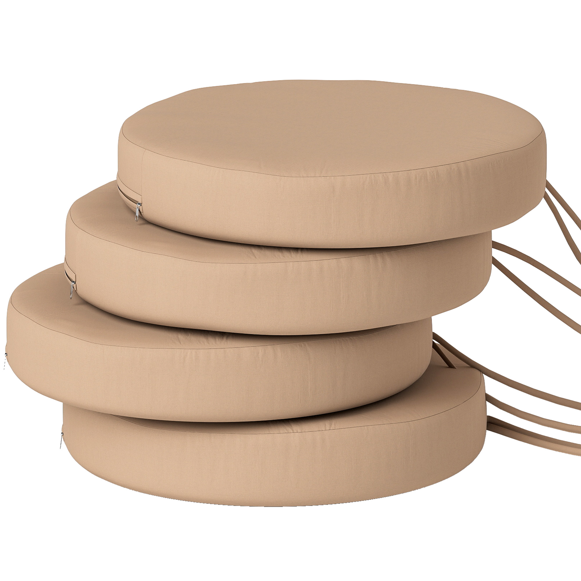 Round Chair Cushions, 15 in, Set of 4, photo 3 of 10