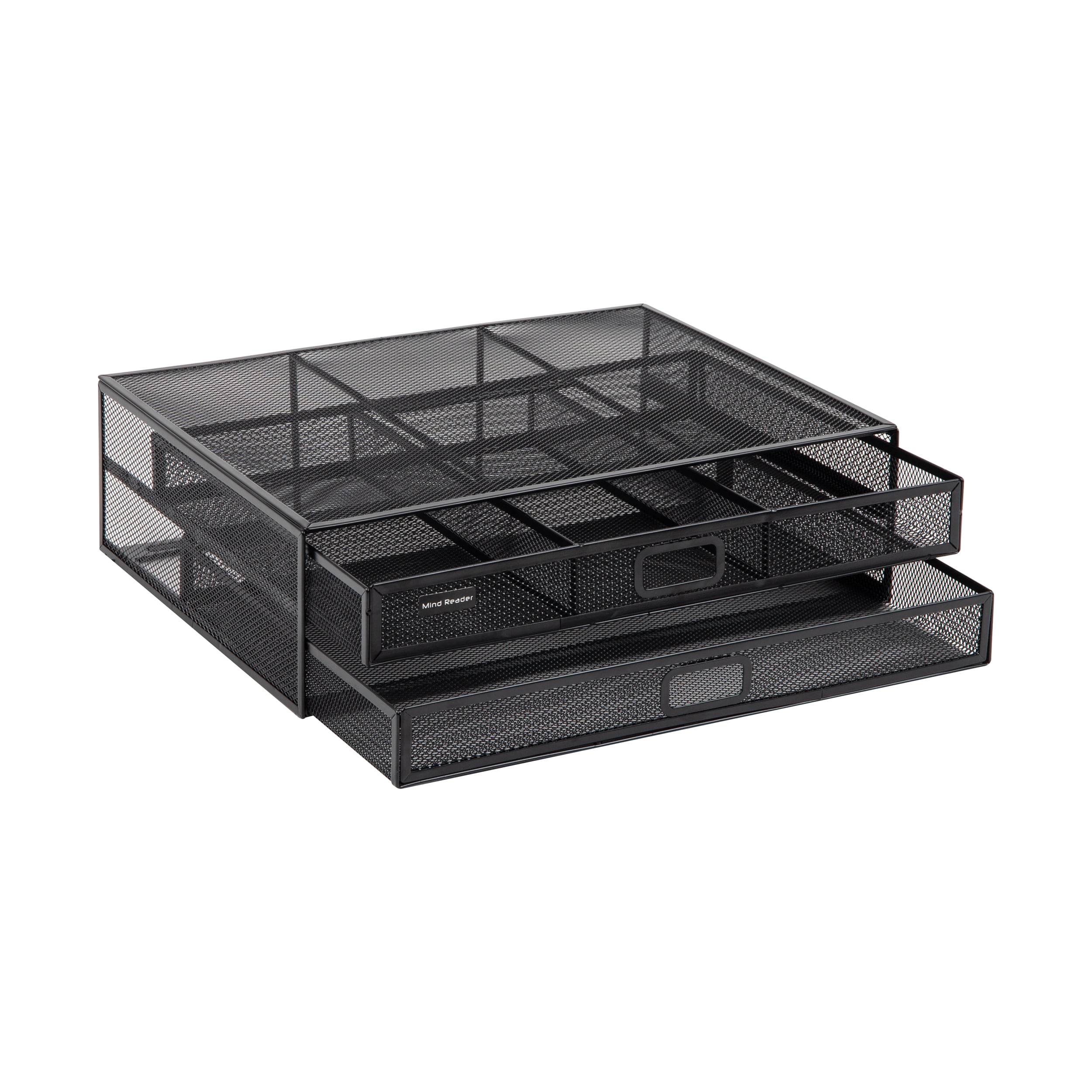 Monitor Stand with Two Mesh Storage Drawers, photo 3 of 5